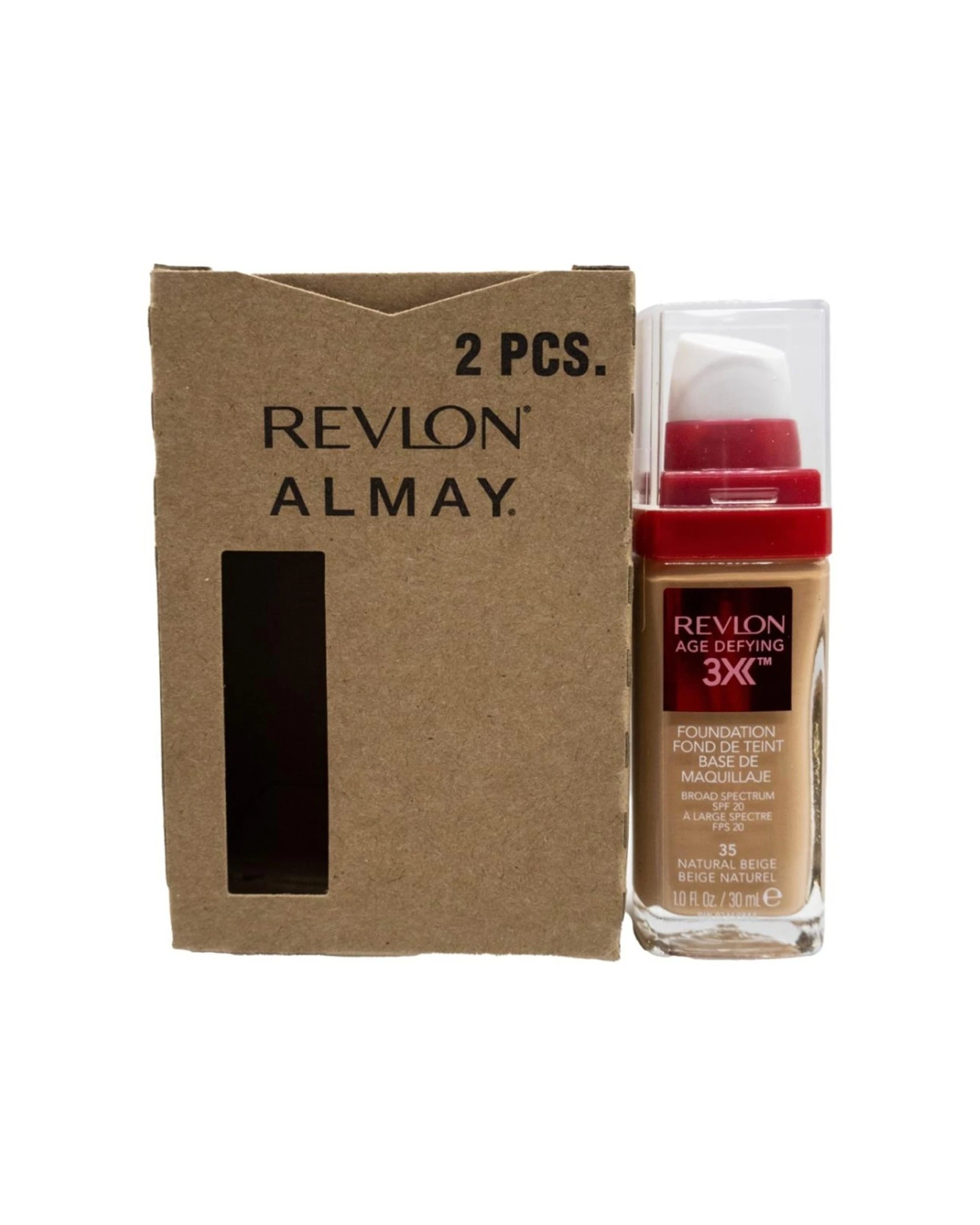 3 Revlon Age Defying SPF20 Foundation 2PK 30ml Hydrating Daily Wear 35 - Multi, 3 of 4