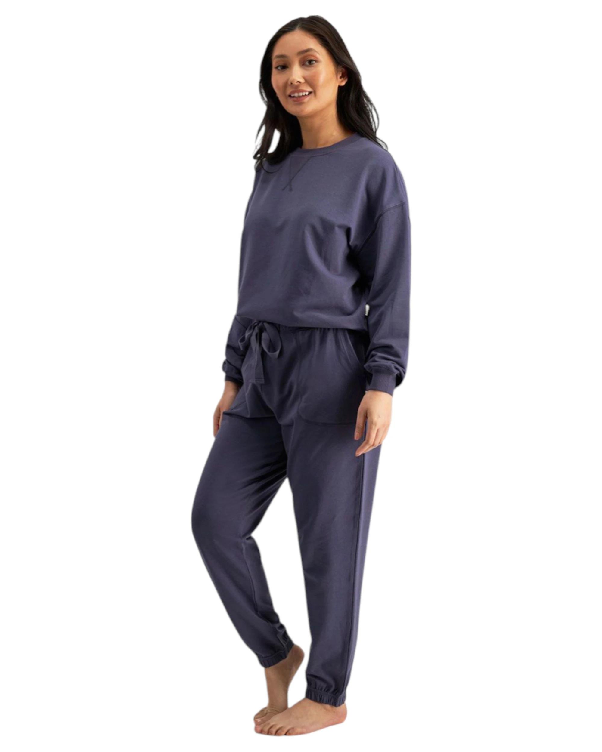 2 Jockey Womens Life Terry Pant Trackie Loungewear Molten Midnight MOLTEN MIDNIGHT, 2 of 3