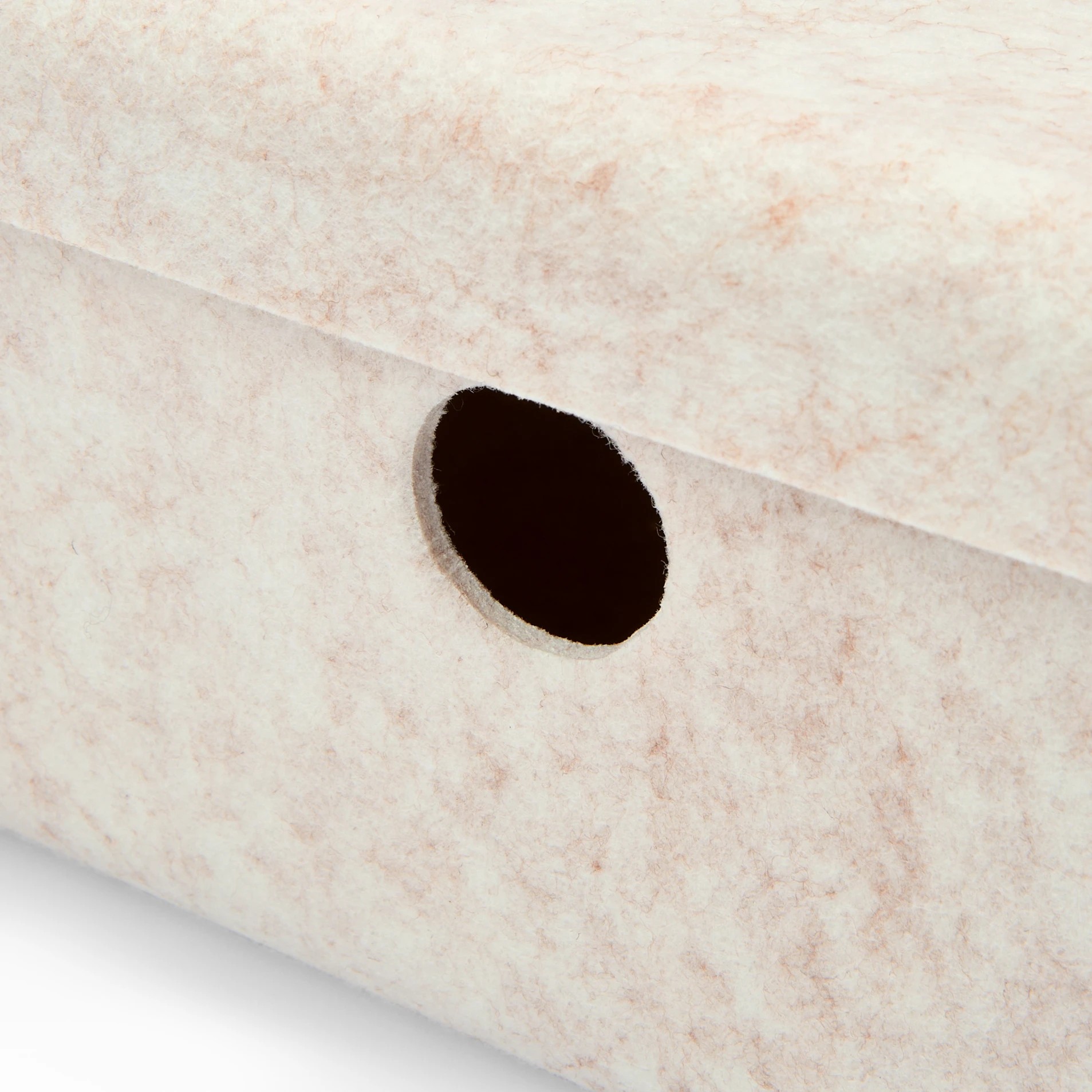 8 Felt Underbed Basket with Lid - Beige, 8 of 10