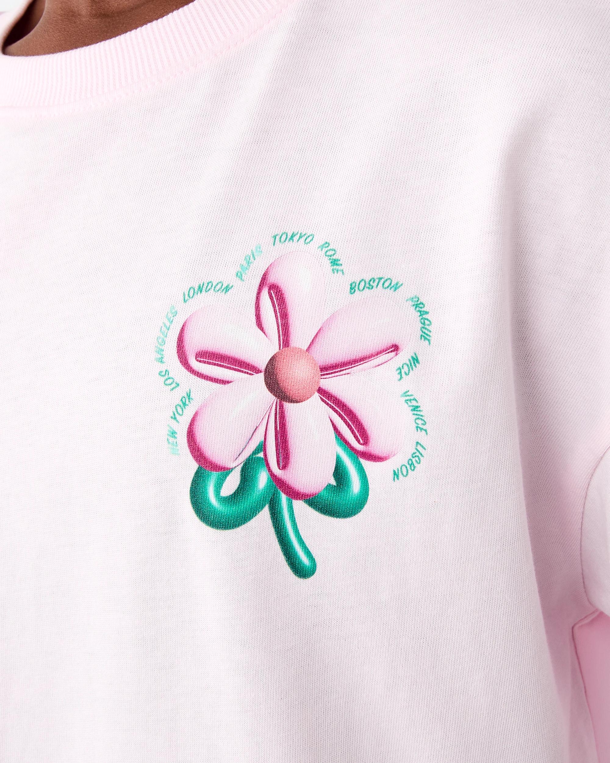 5 Oversized T-shirt Pnk Flower, 5 of 8