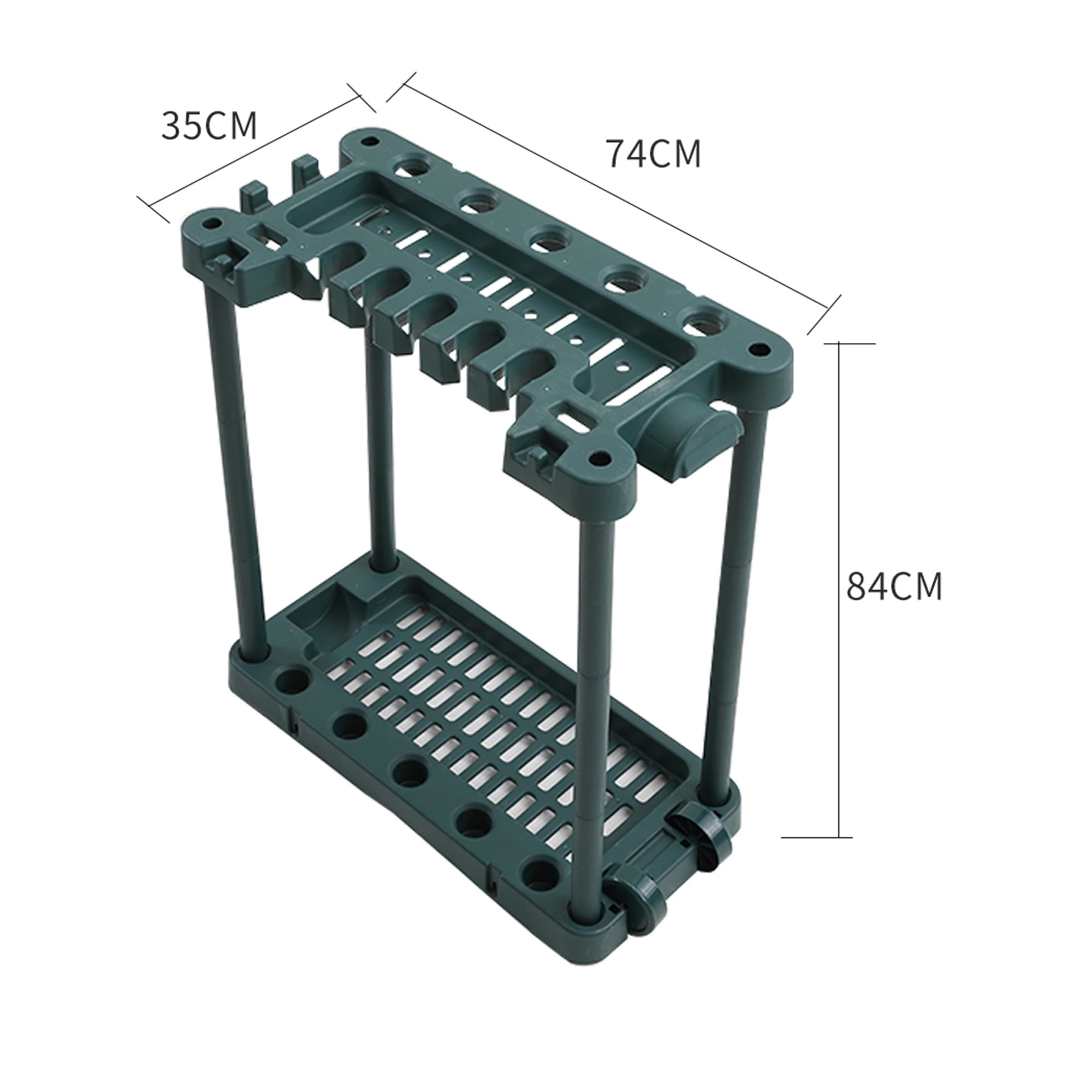 2 Traderight Garden Farm Shed Garage Tools Storage Rack Handles Organizer Holder, 2 of 5