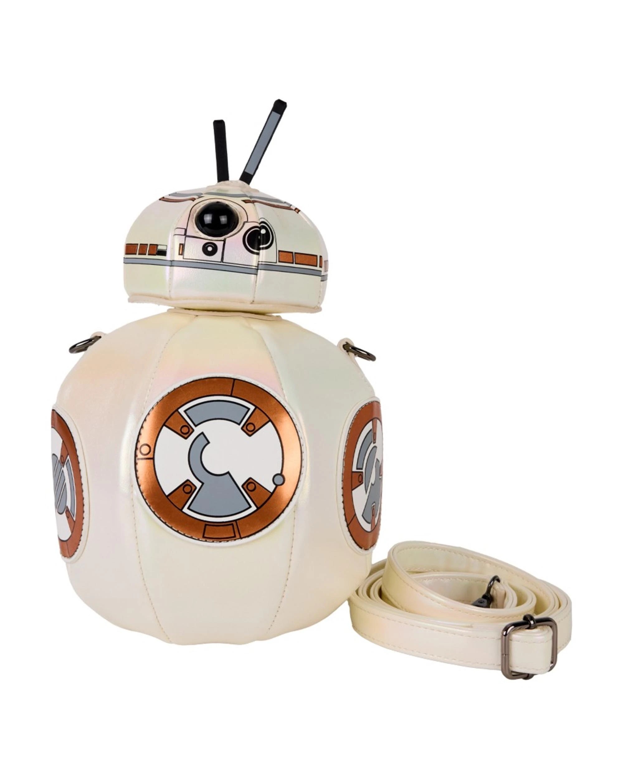 1 Loungefly Star Wars The Force Awakens BB-8 Figural Crossbody Bag - White, 1 of 3