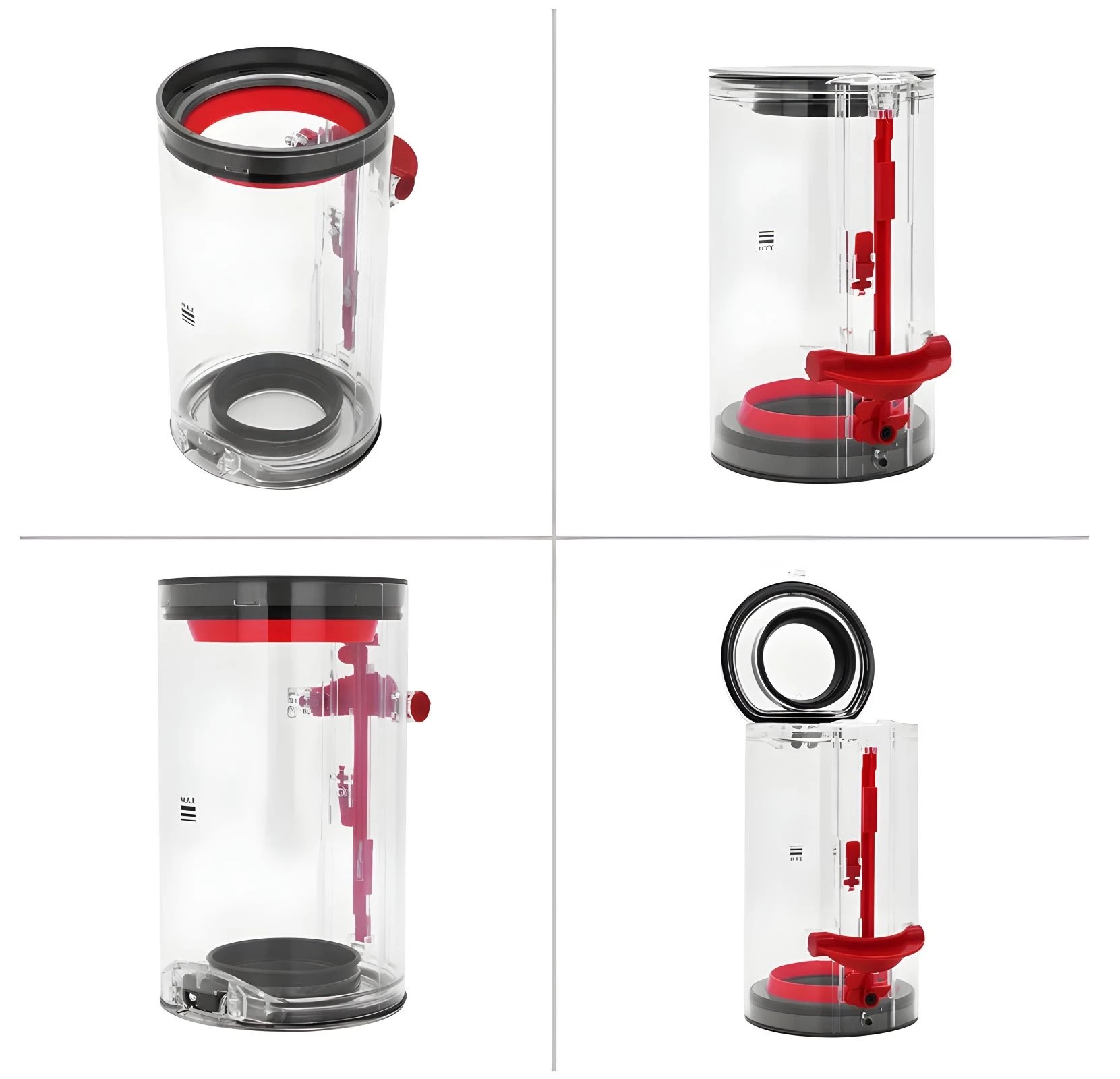 5 Hygieia Dust Bin For Dyson V11 & V15 Detect Vacuum Cleaners - Red, 5 of 6
