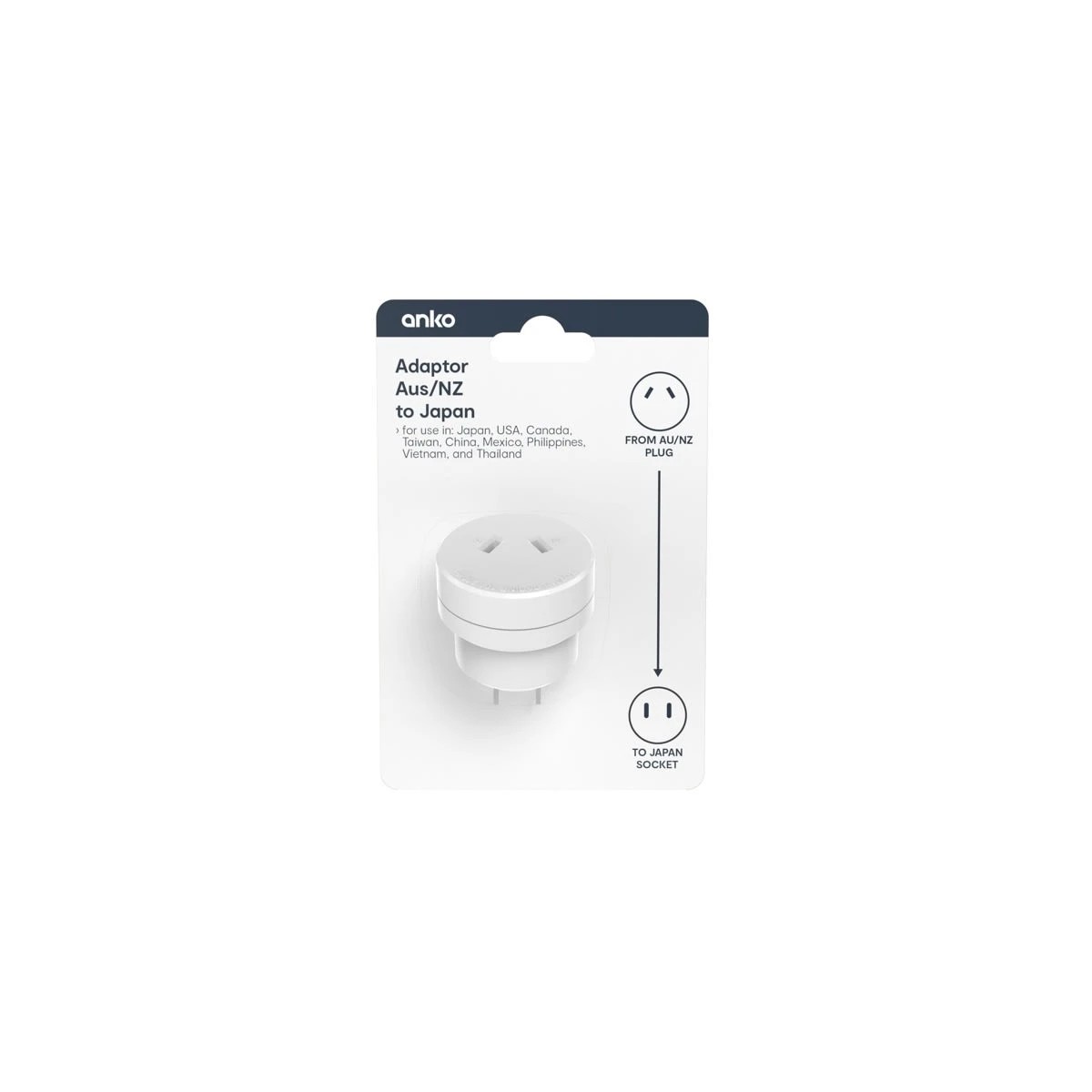 1 Travel Adaptor Aus/NZ to Japan, 1 of 3