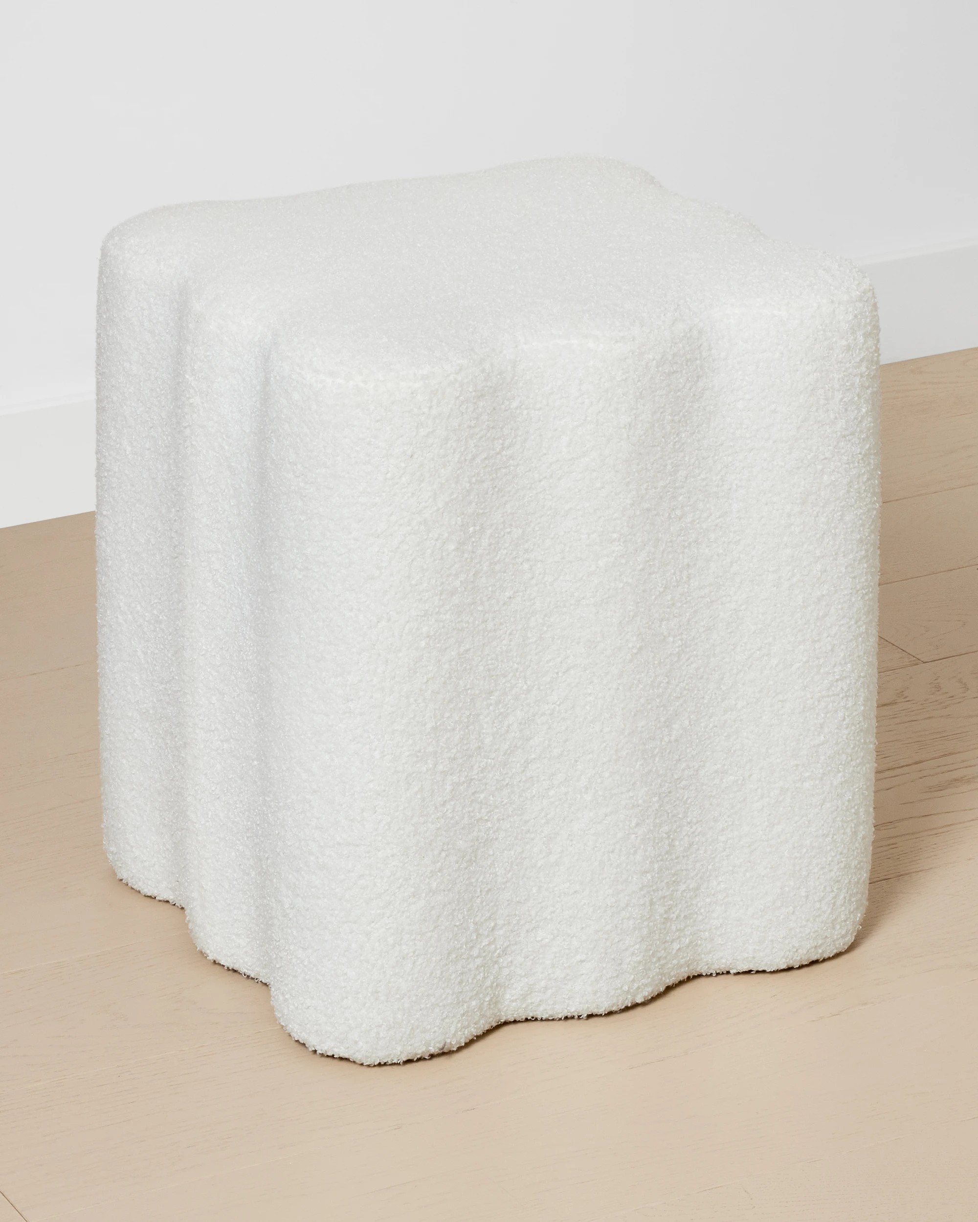 2 Boucle Wave Ottoman, 2 of 5