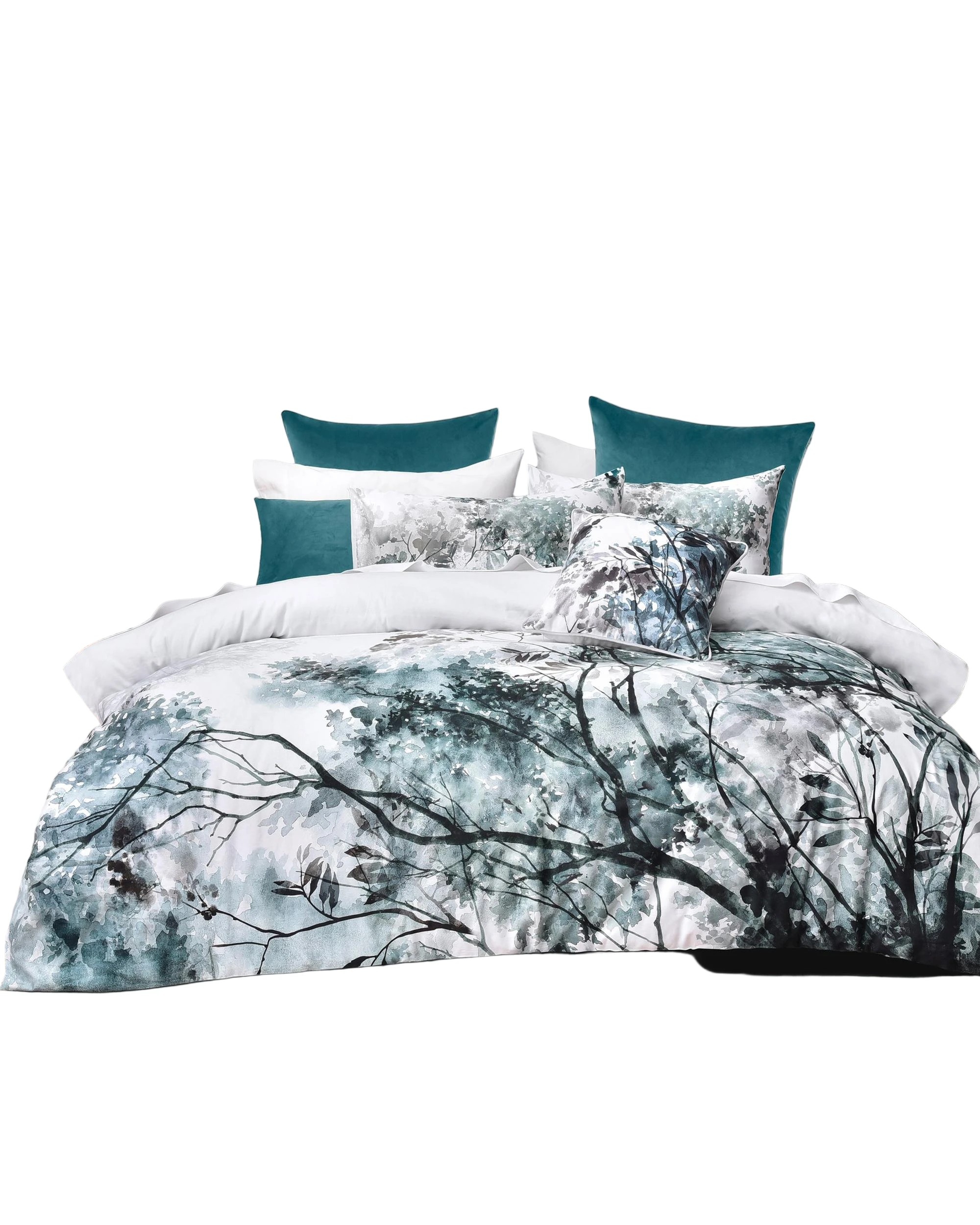 1 Bianca Bedding Sherbrooke Cotton Sateen Quilt Cover Set, White
 - King Bed
 - white, 1 of 4