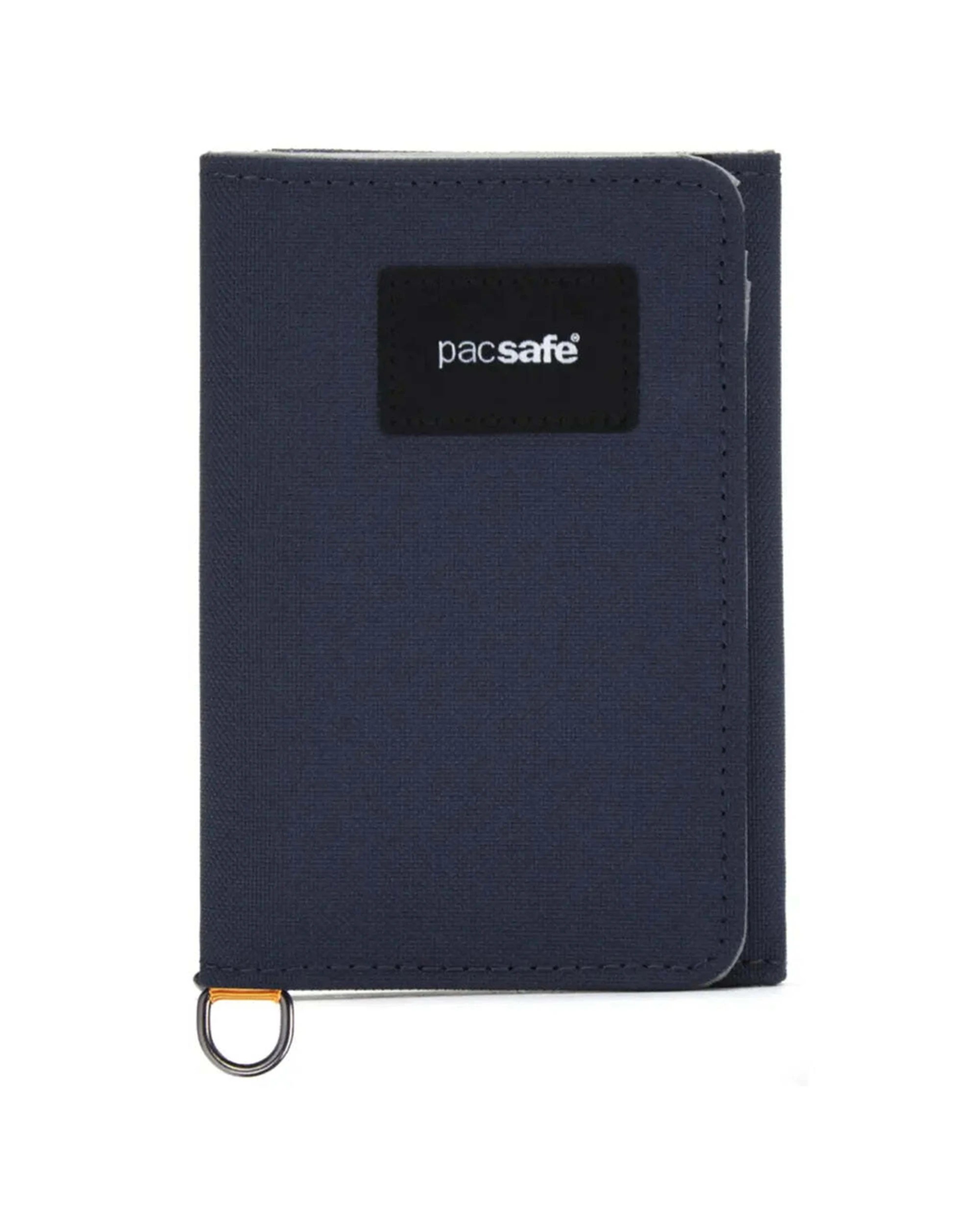 3 Pacsafe RFIDsafe Trifold Wallet RFID Blocking Recycled Slim Profile Coastal - Red, 3 of 7
