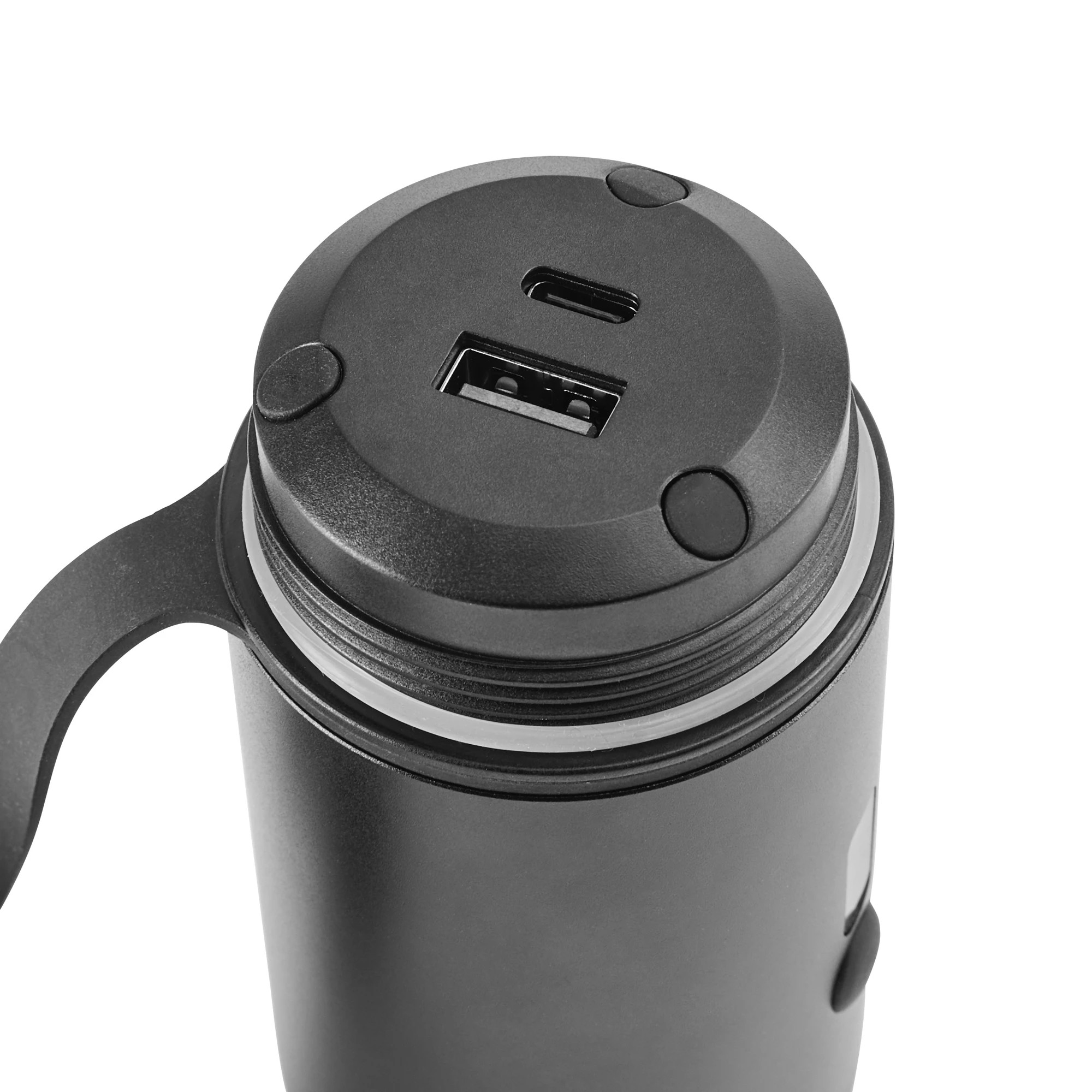 6 Waterproof Portable Charger with Light - Black, 6 of 10