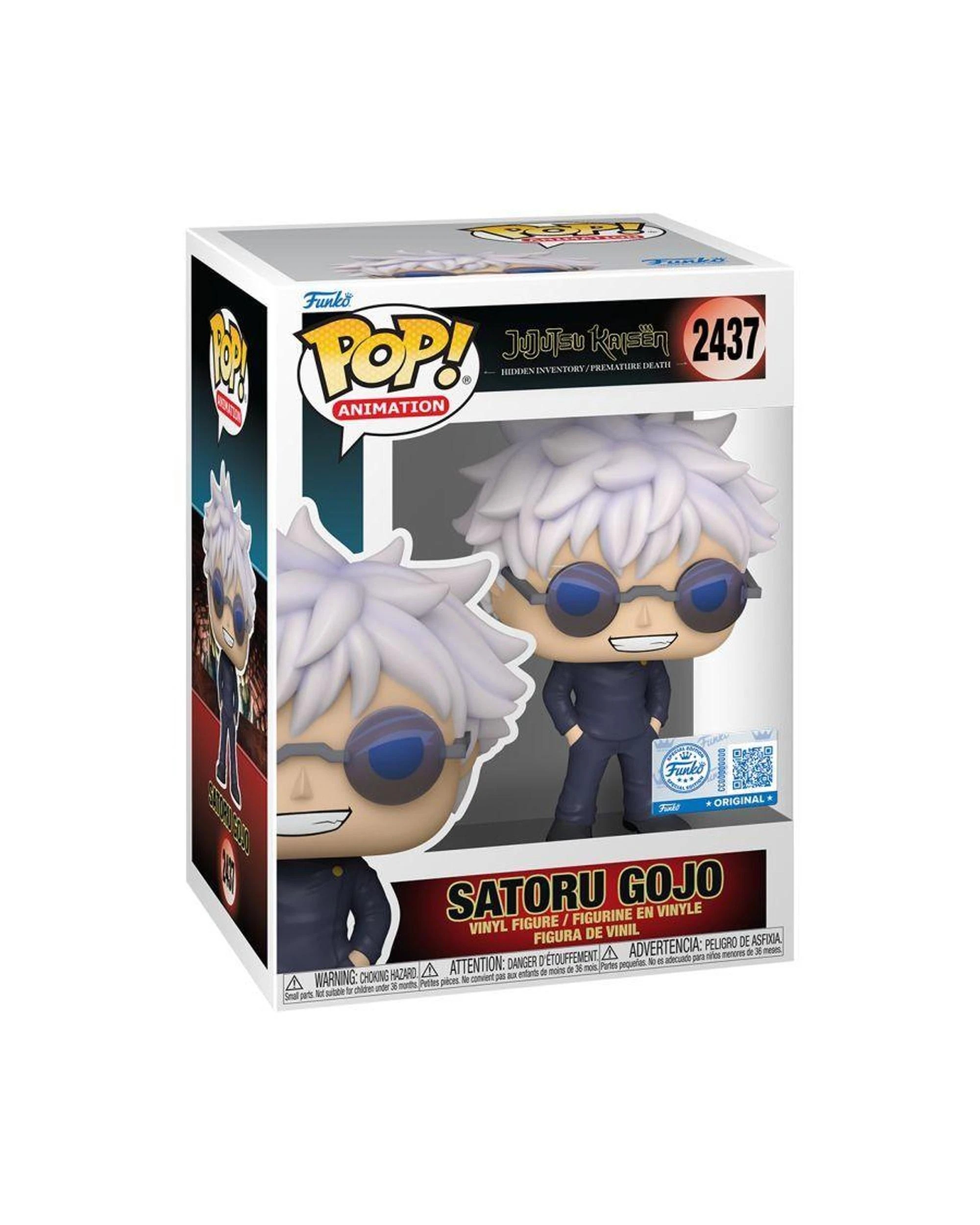 3 Jujutsu Kaisen Satoru Gojo with Glasses Funko POP! Vinyl, 3 of 3