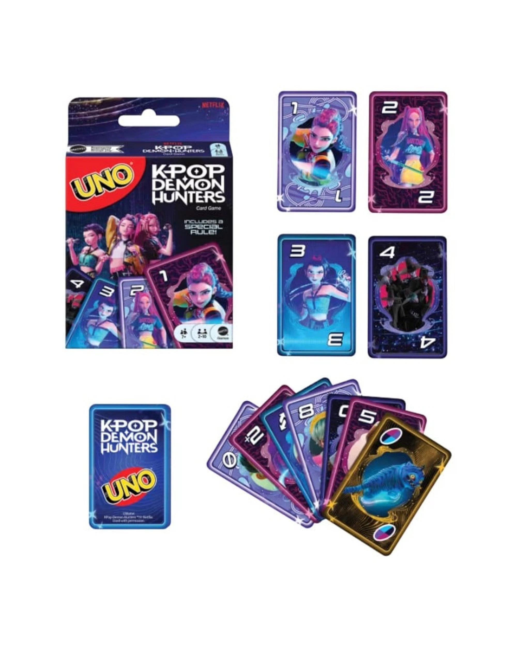 2 UNO K-Pop Demon Hunters Card Game, 2 of 5