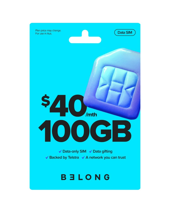 Belong Data SIM Kit $40
