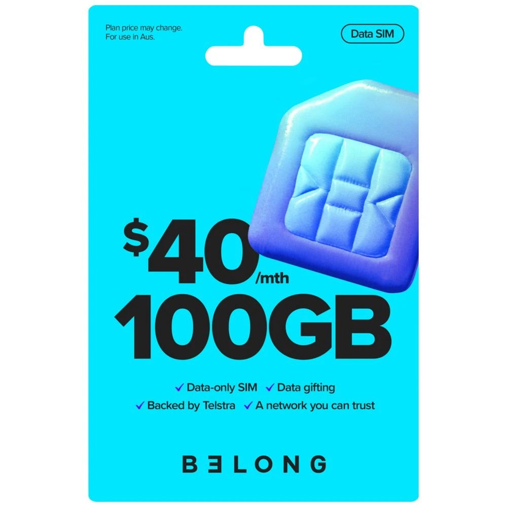 1 Belong Data SIM Kit $40, 1 of 1