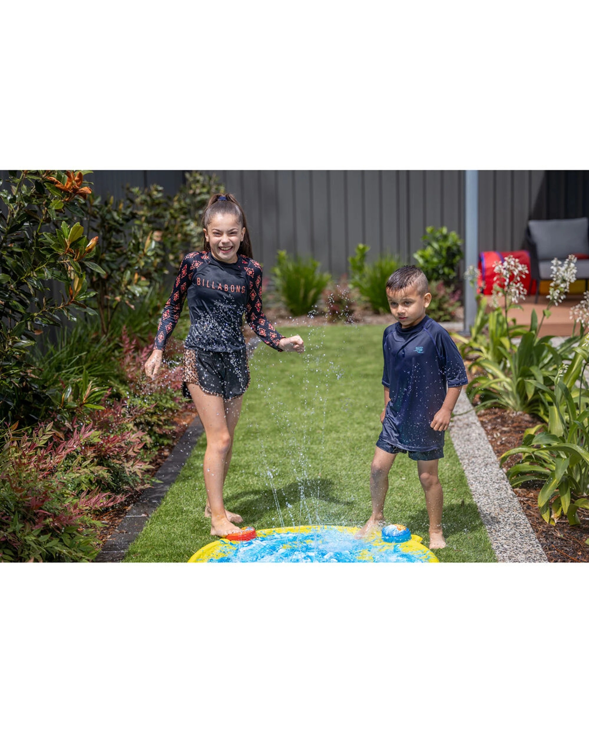 9 Go Play Stomp N Splash Blast Pad Inflatable Backyard Water Fun Kids - Multi, 9 of 9