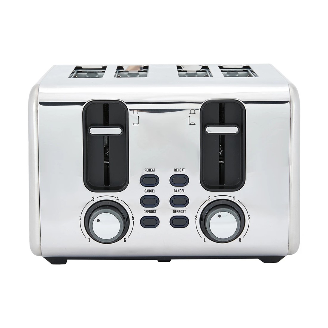 4 4 Slice Stainless Steel Toaster, 4 of 10