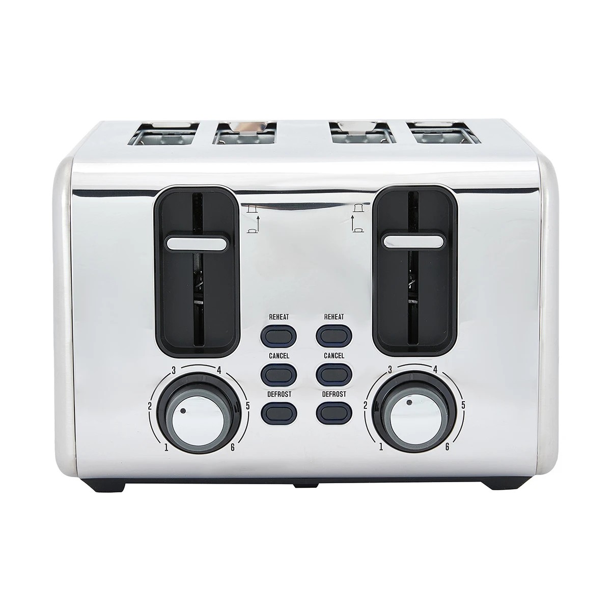 4 4 Slice Stainless Steel Toaster, 4 of 10