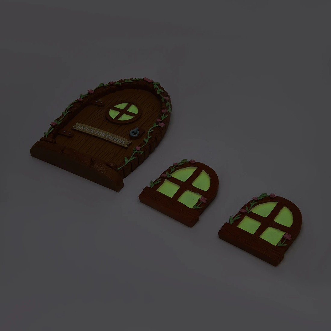 3 Fairy Garden: Fairy Door and Windows Set, 3 of 9