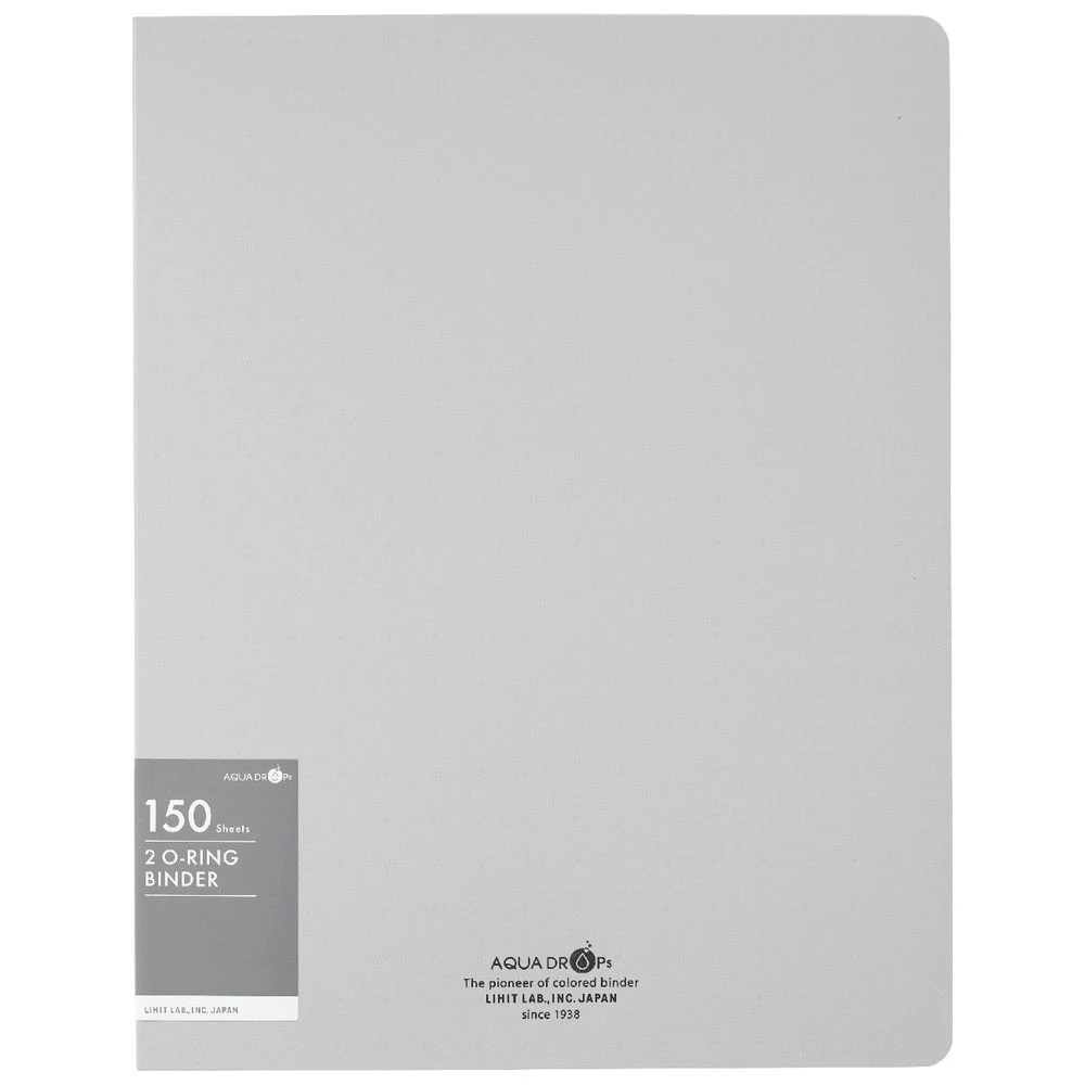 2 Aqua Drops A4 Twist Binder 2-O 18mm Vivid Grey, 2 of 4