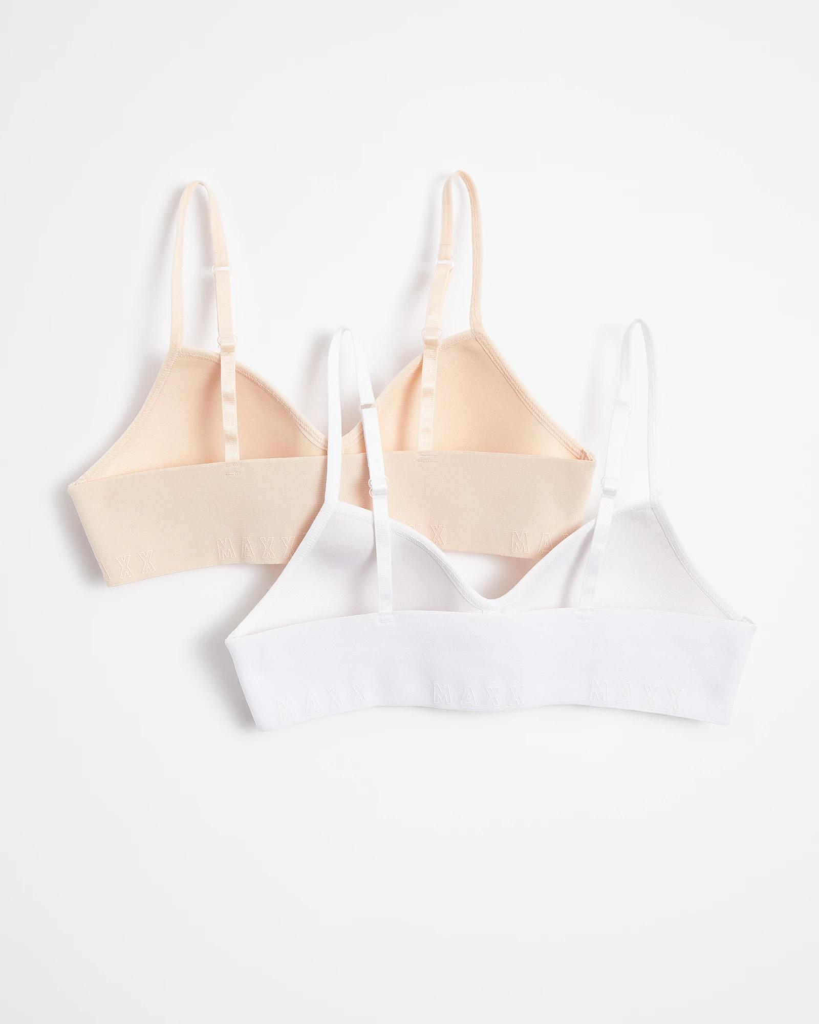2 Maxx Moulded Crops 2 Pack NUDE AND WHITE, 2 of 2