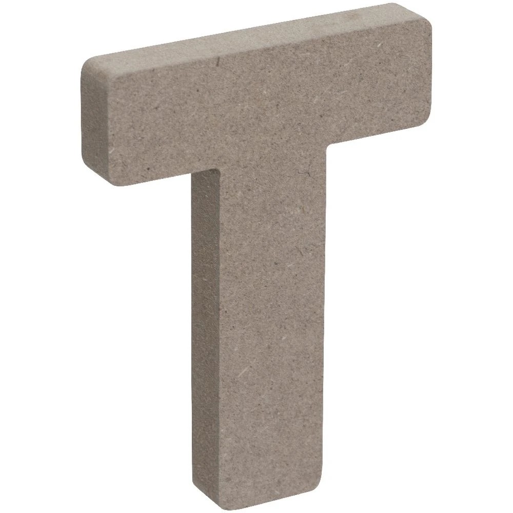 3 Born Wooden Alphabet Letter T 10cm, 3 of 3