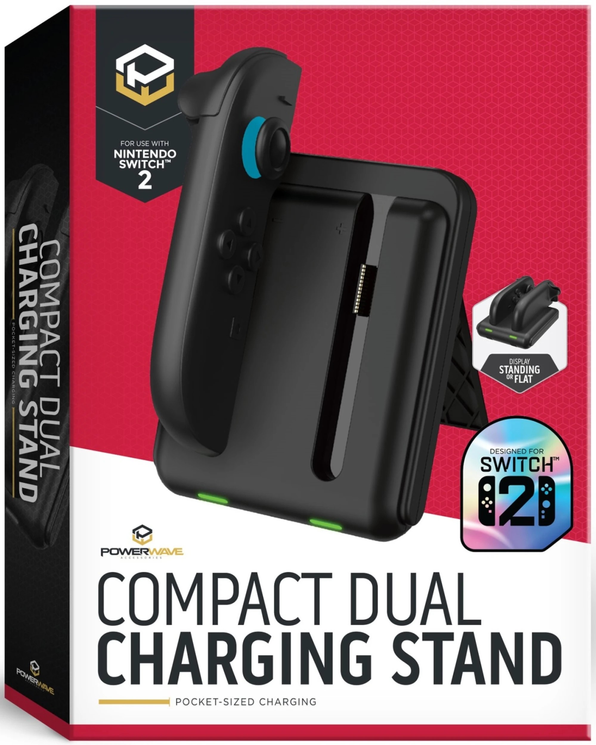 1 Powerwave Compact Dual Charging Stand - Nintendo Switch 2 - Multi, 1 of 7