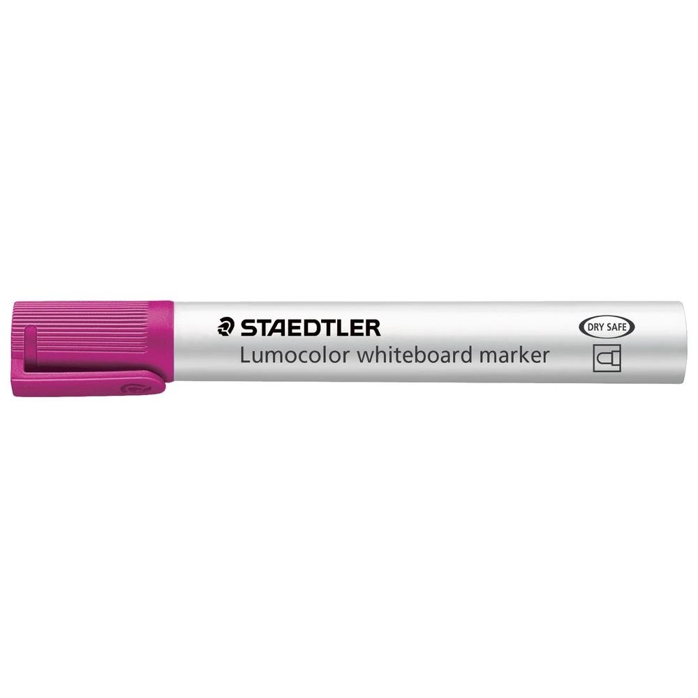2 Staedtler Lumocolor Whiteboard Marker Bullet Pink, 2 of 4