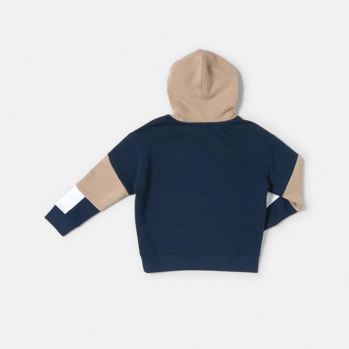 9 Colour Block Hoodie Dress Navy, 9 of 9