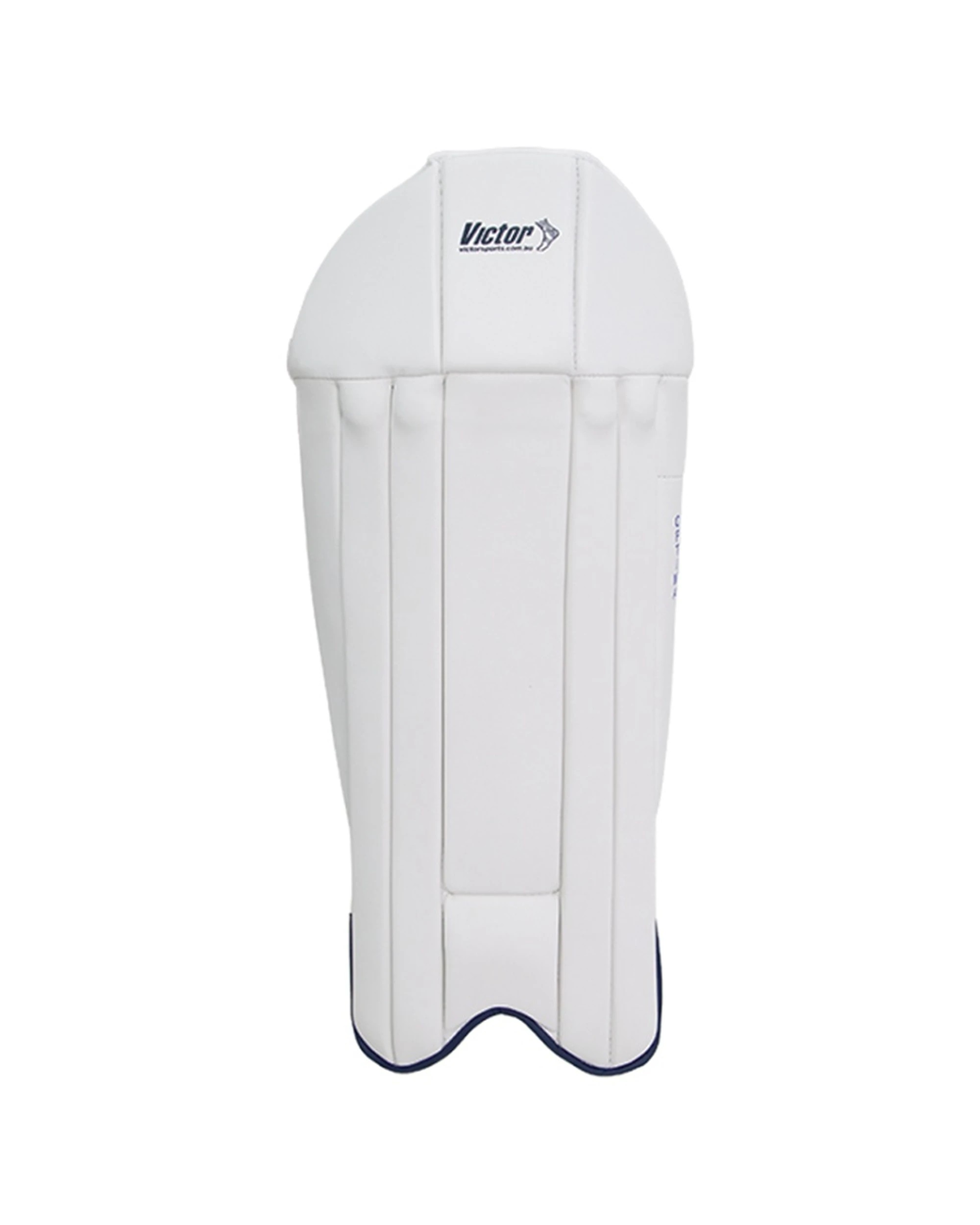 1 Victor Sports Wicket Keeping Pads HDF Bolsters Comfortable Cricket Gear Small Junior - White, 1 of 1