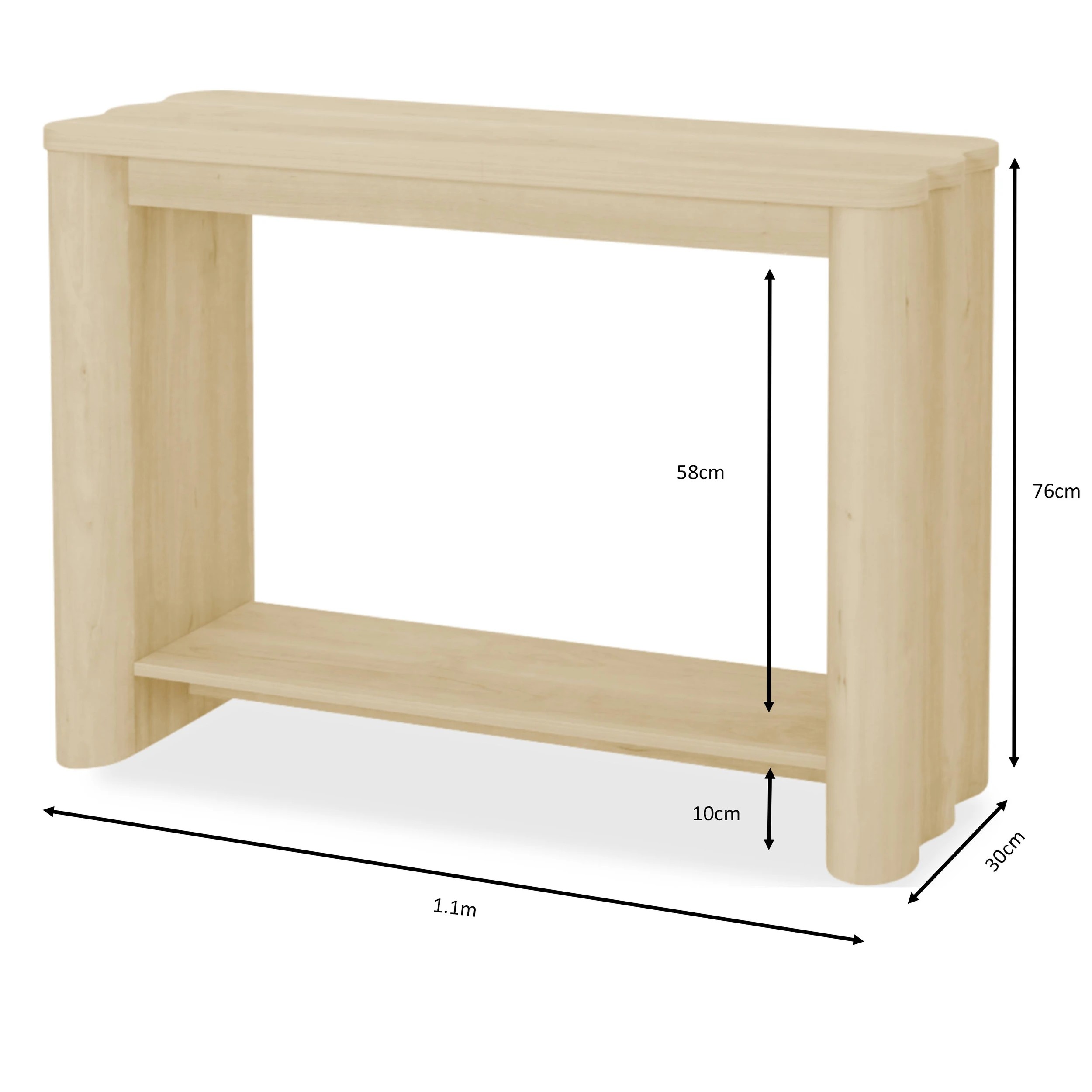 8 Ripple Hall Table - Oak, 8 of 8
