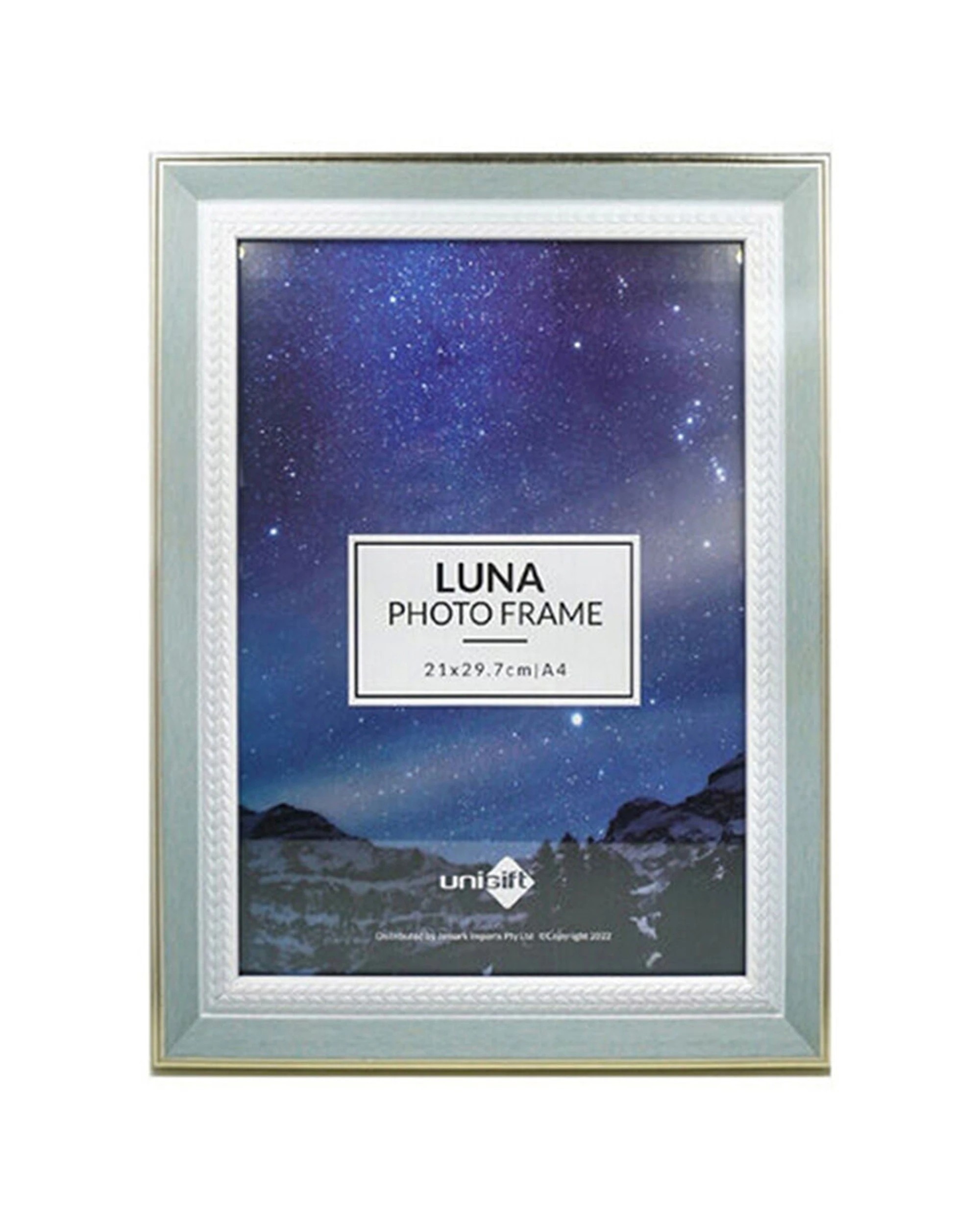 1 Unigift Luna Trim Border Glass Picture Photo Frame A4 21x29.7cm - Green, 1 of 1