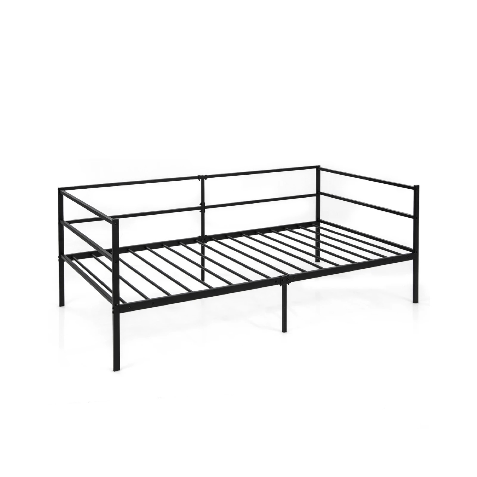 1 Costway Single Size Daybed Frame Metal Sofa Bed Base Mattress Foundation, 1 of 8