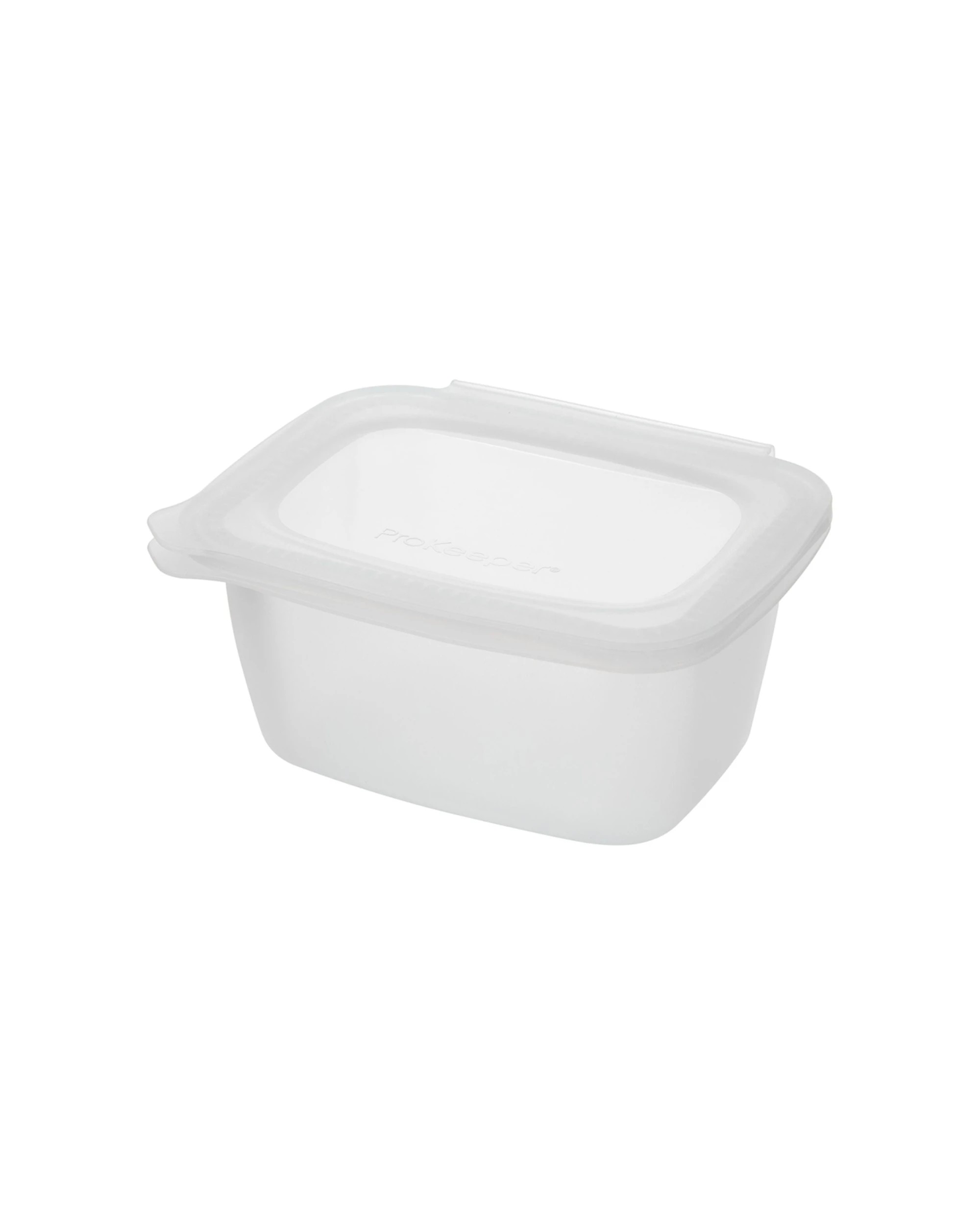 1 Progressive ProKeeper Silicone SoftBox Food Storage Container 940ml Leak Proof - White, 1 of 4