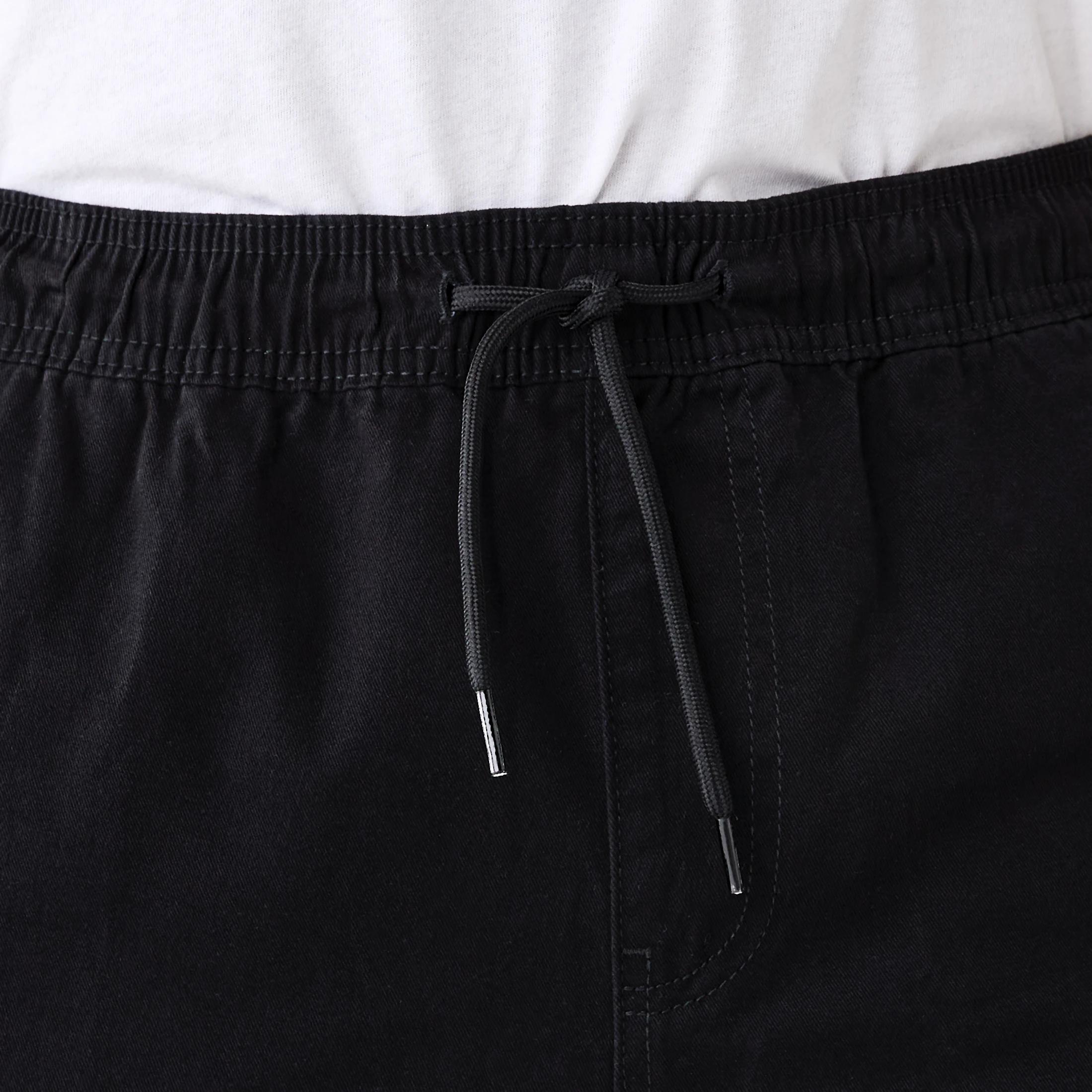 6 Elastic Waist Cuffed Joggers Black, 6 of 7