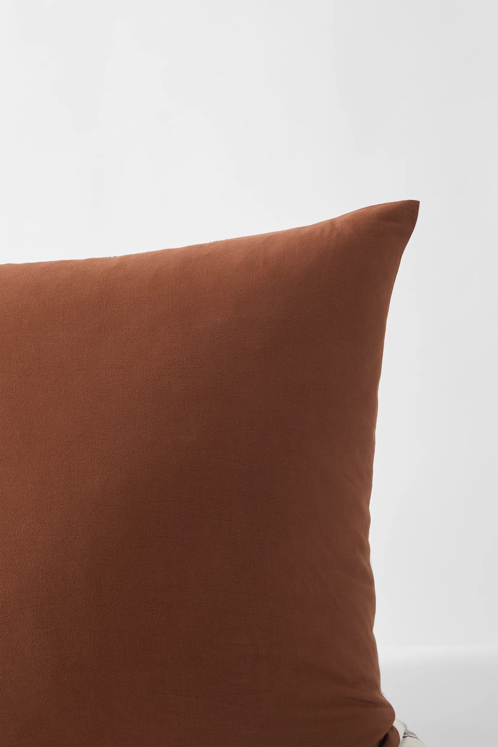 4 Arlo Cotton Stonewash European Pillowcase - One Size - Brown, 4 of 5