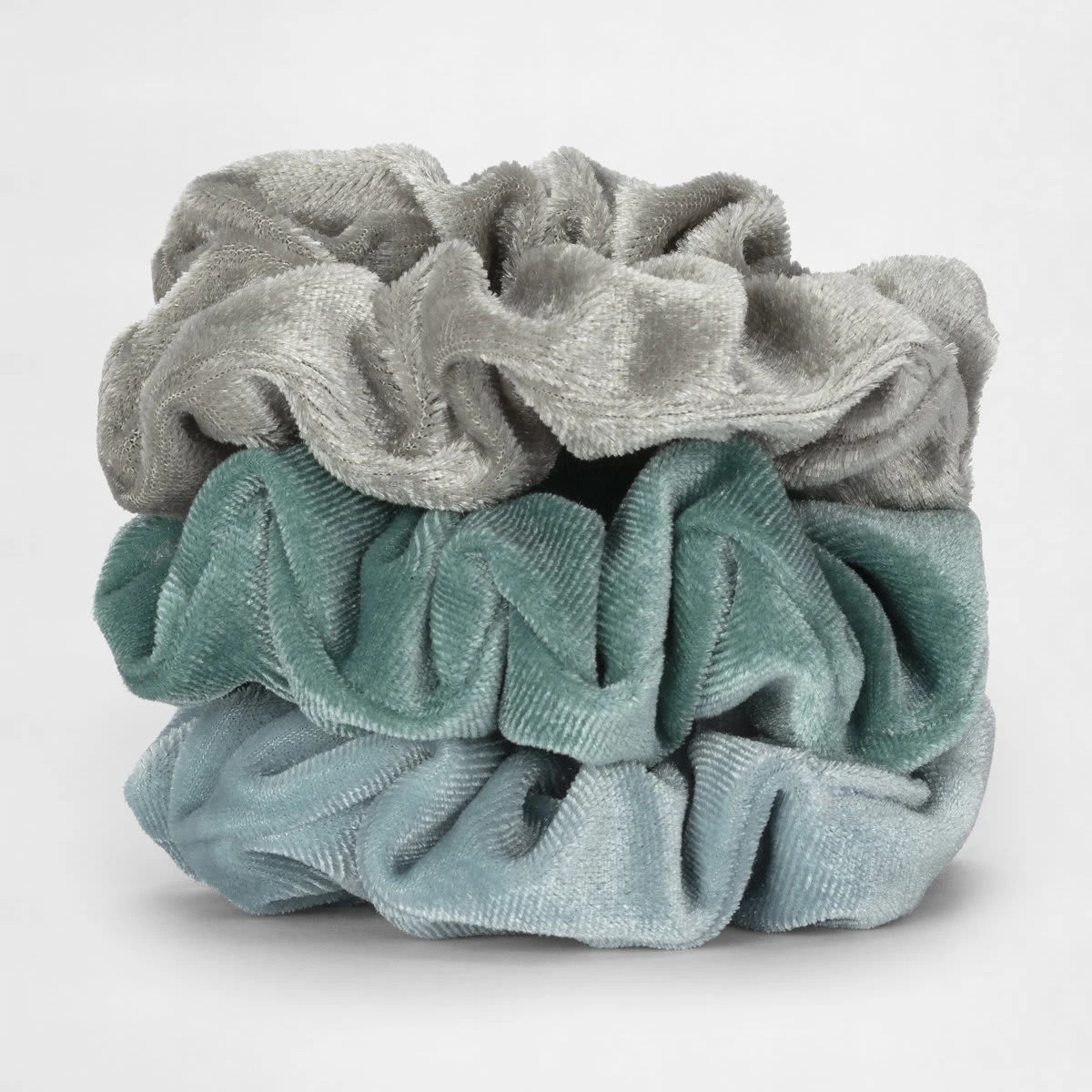 2 3 Pack Velvet Hair Scrunchies, 2 of 5