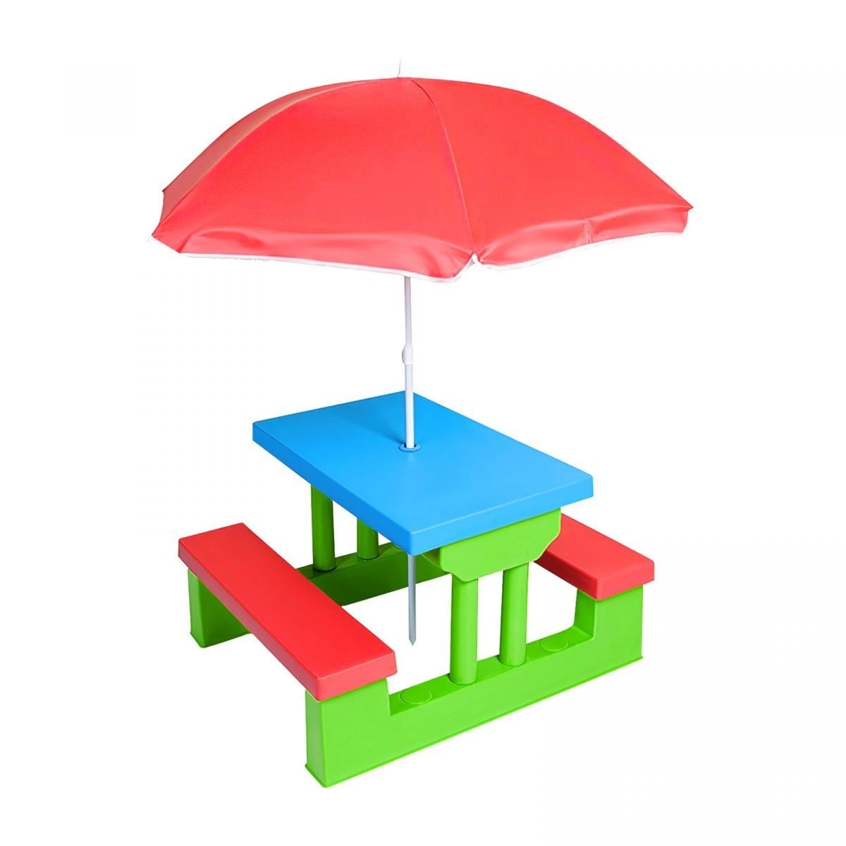 4 Ausway Outdoor Garden Kids Children Picnic Table Set, 4 of 5