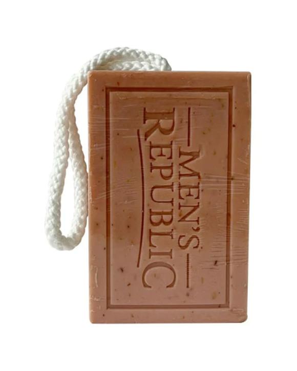 Mens Republic 6Pc Logo Soap-On-A-Rope Body Bar Soap 200G Each Set
