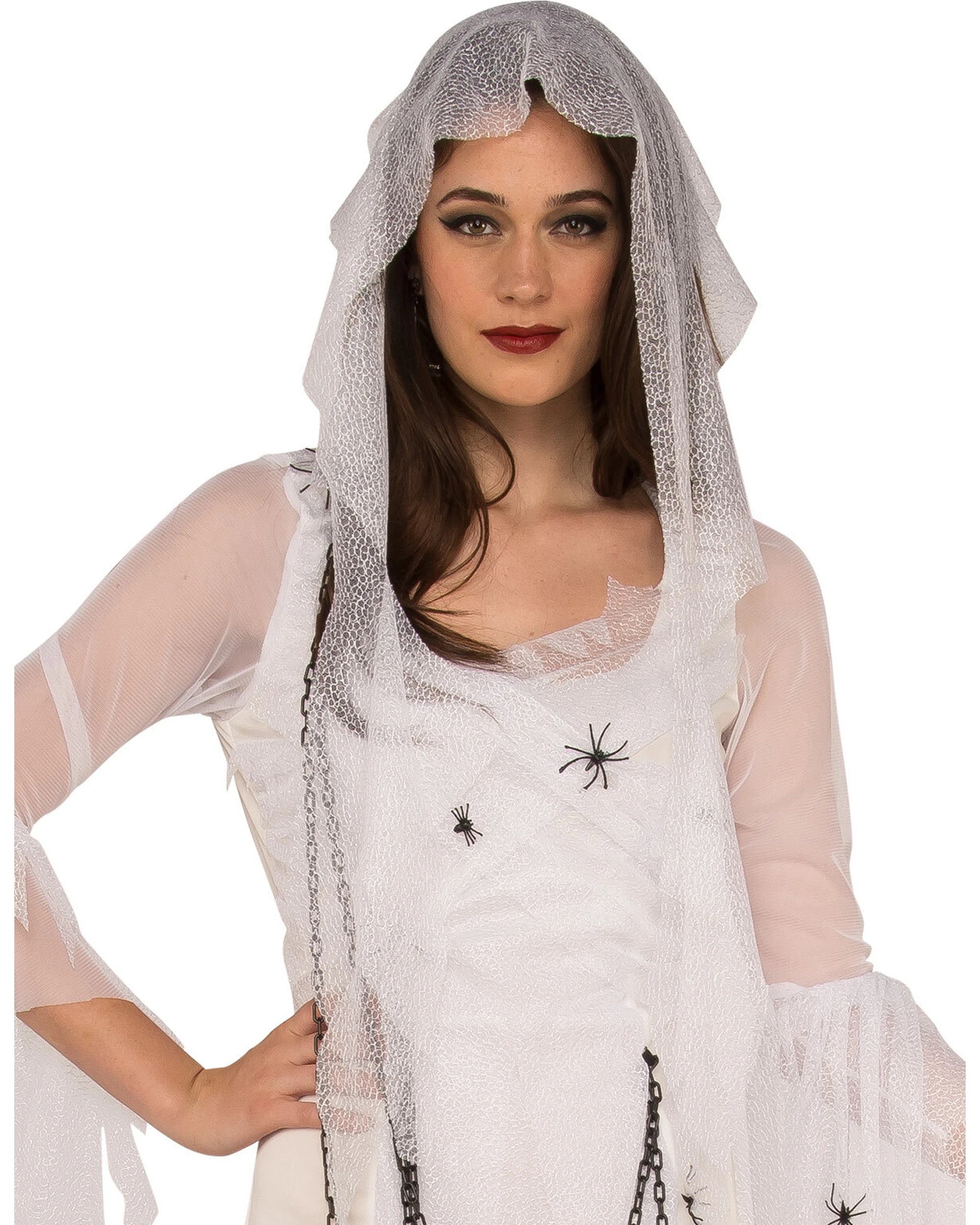 2 Rubies Ghostly Spirit Women Dress Up Costume Size Standard - White, 2 of 3