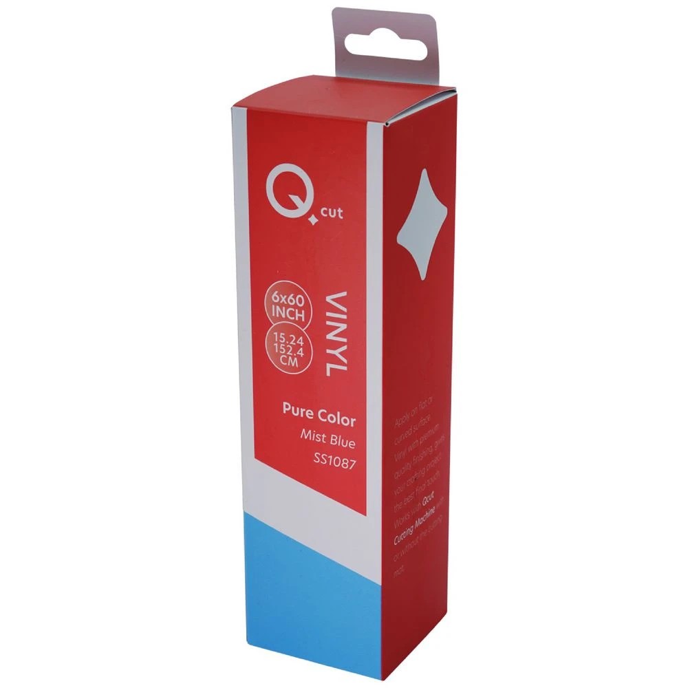 1 Qcut Classic Vinyl 6x6 Mist Blue Pastel, 1 of 3