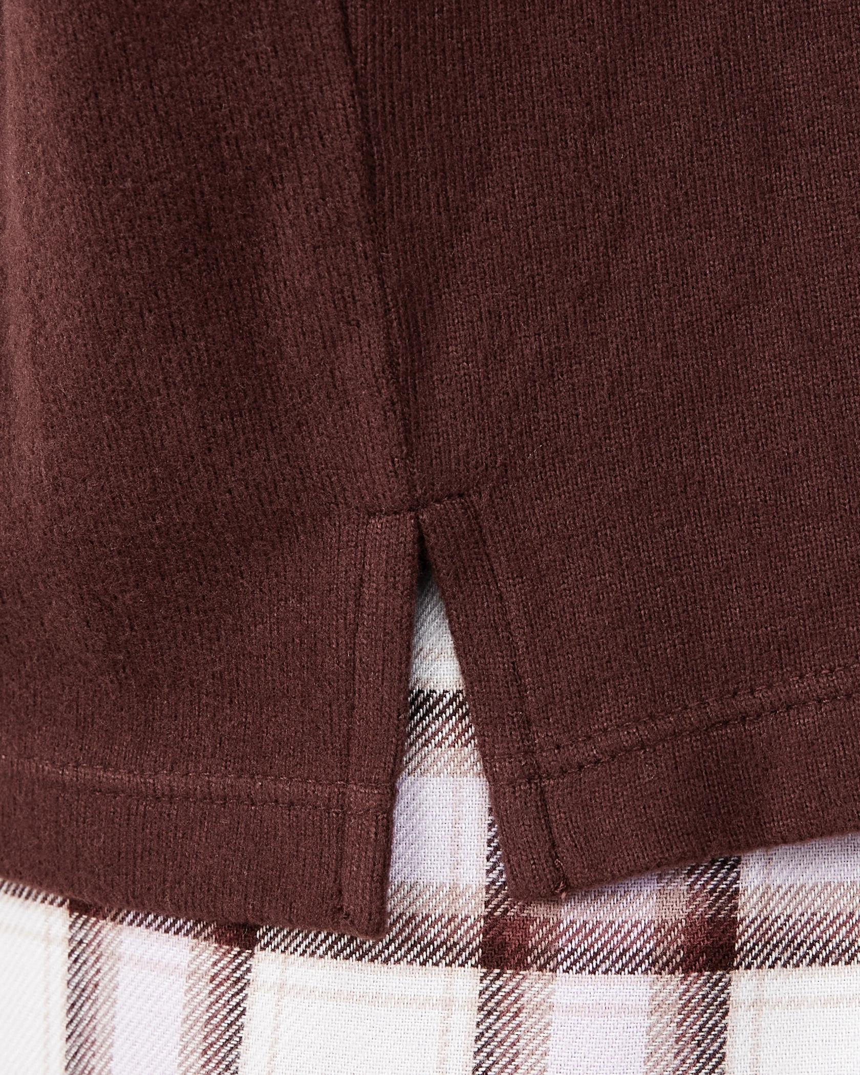 8 Supersoft Henley Top and Flannel Pants Pyjama Set Chk Bwn, 8 of 8