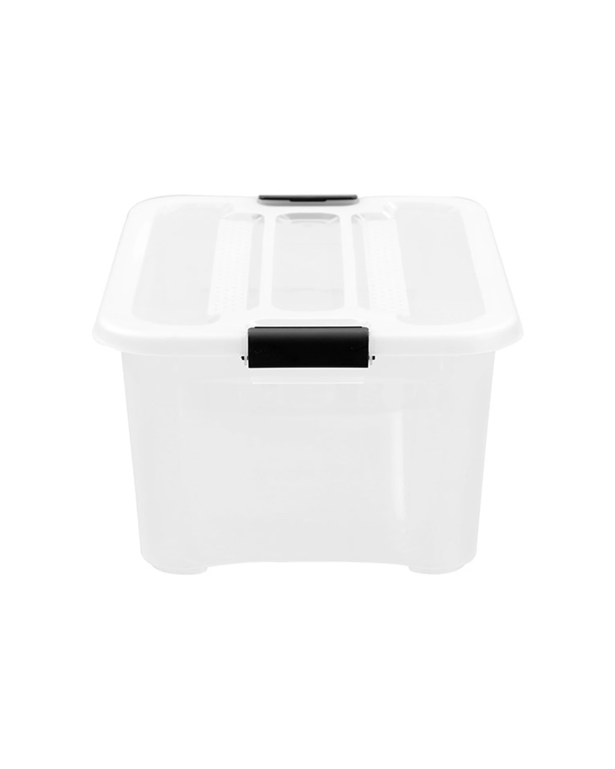 3 Boxsweden Stow Storage Organisation Container Capacity Stackable Design 15L - Clear, 3 of 7