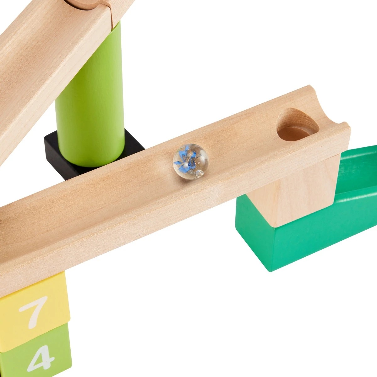 9 79 Piece Wooden Marble Run Set, 9 of 11