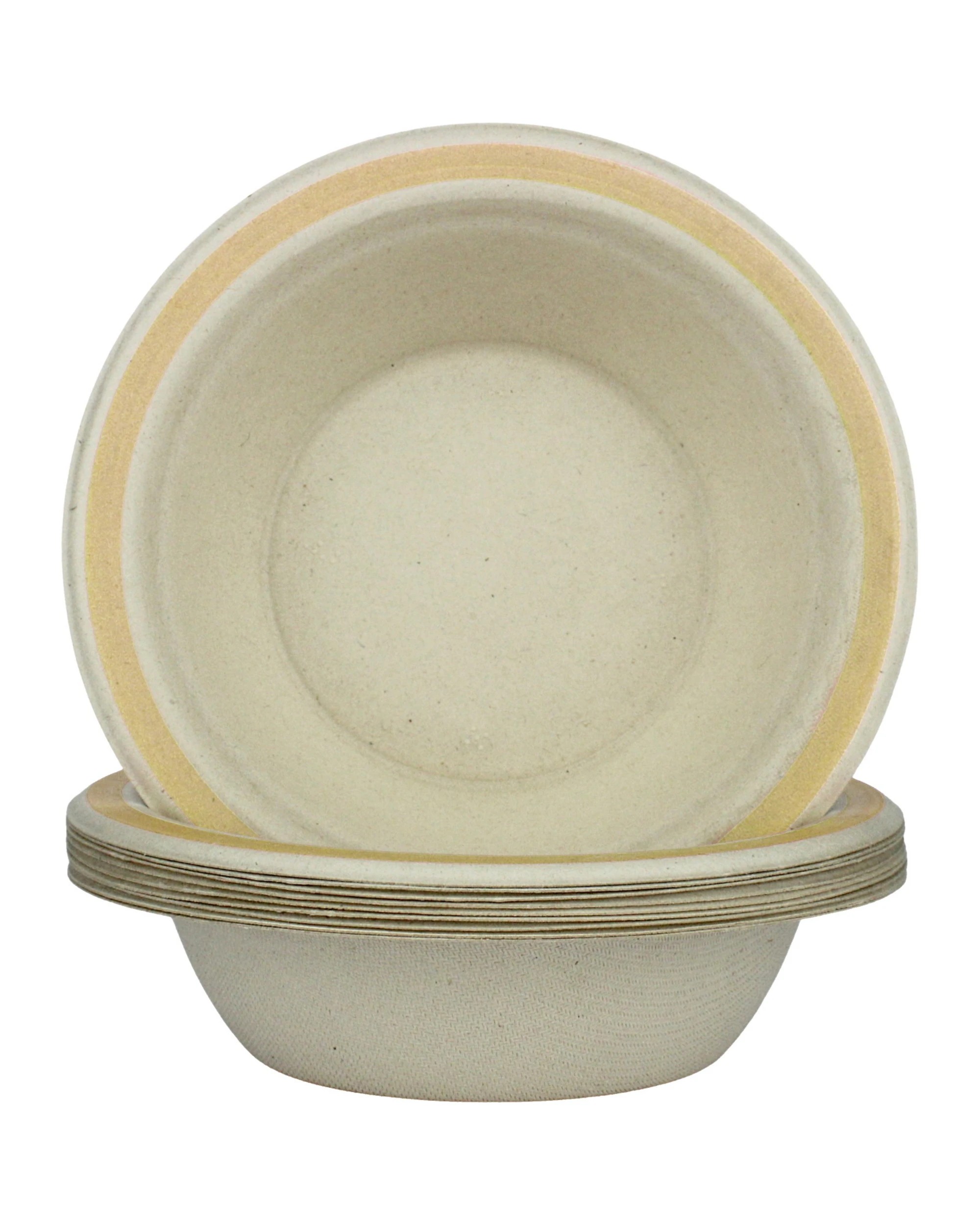 1 Alpen Rim Sugar Cane Bowls Pack of 10 - Gold, 1 of 3