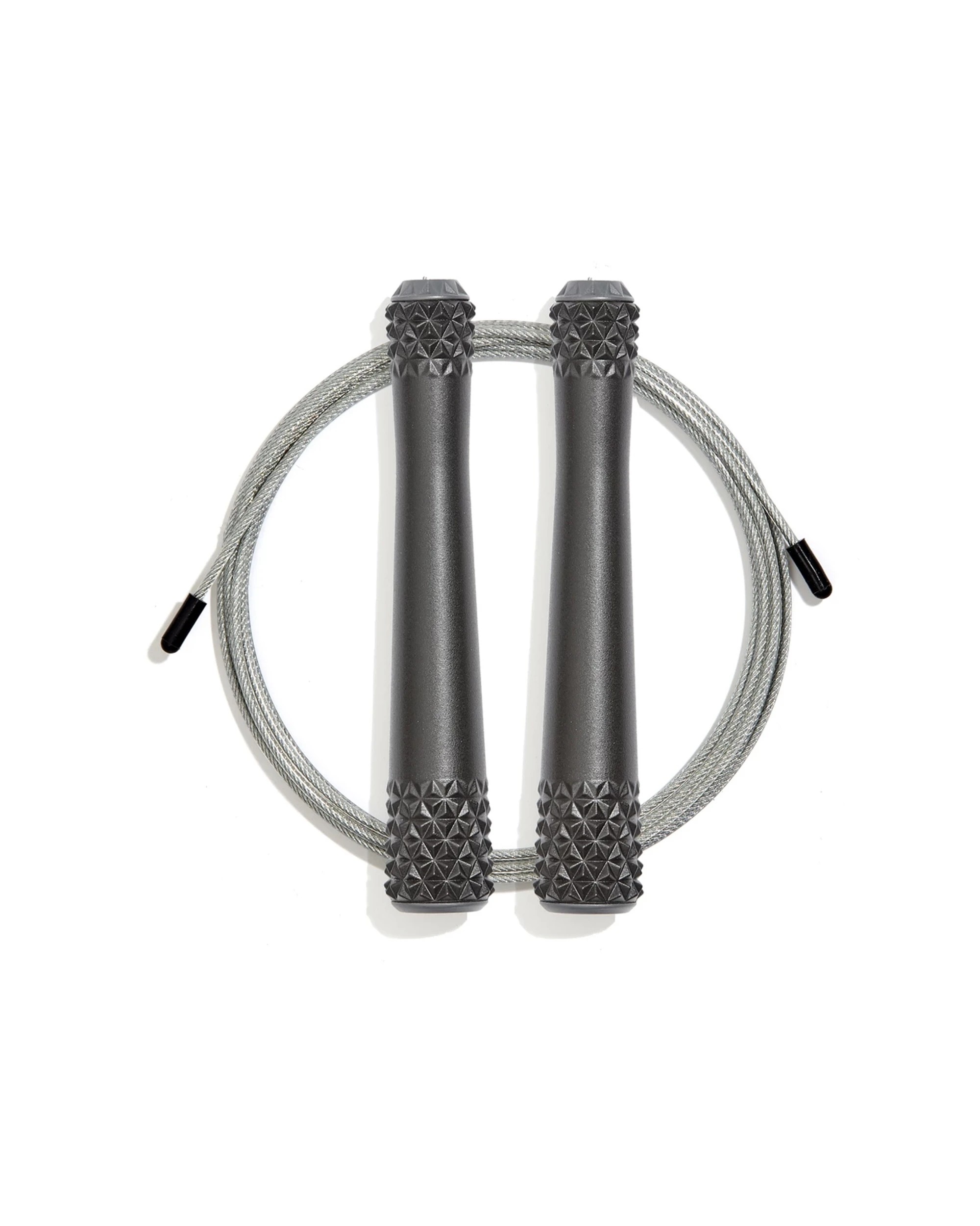 1 Adidas Skipping Rope Adjustable 300 cm Steel Wire Ergonomic Grip Carry Bag - Black, 1 of 7