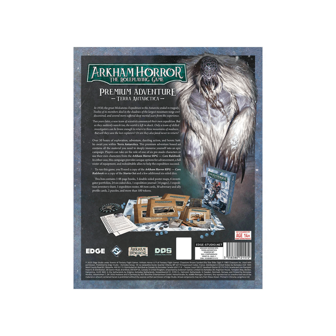 3 Edge Studio Arkham Horror RPG: Terra Antarctica Premium Adventure Expansion, 3 of 3