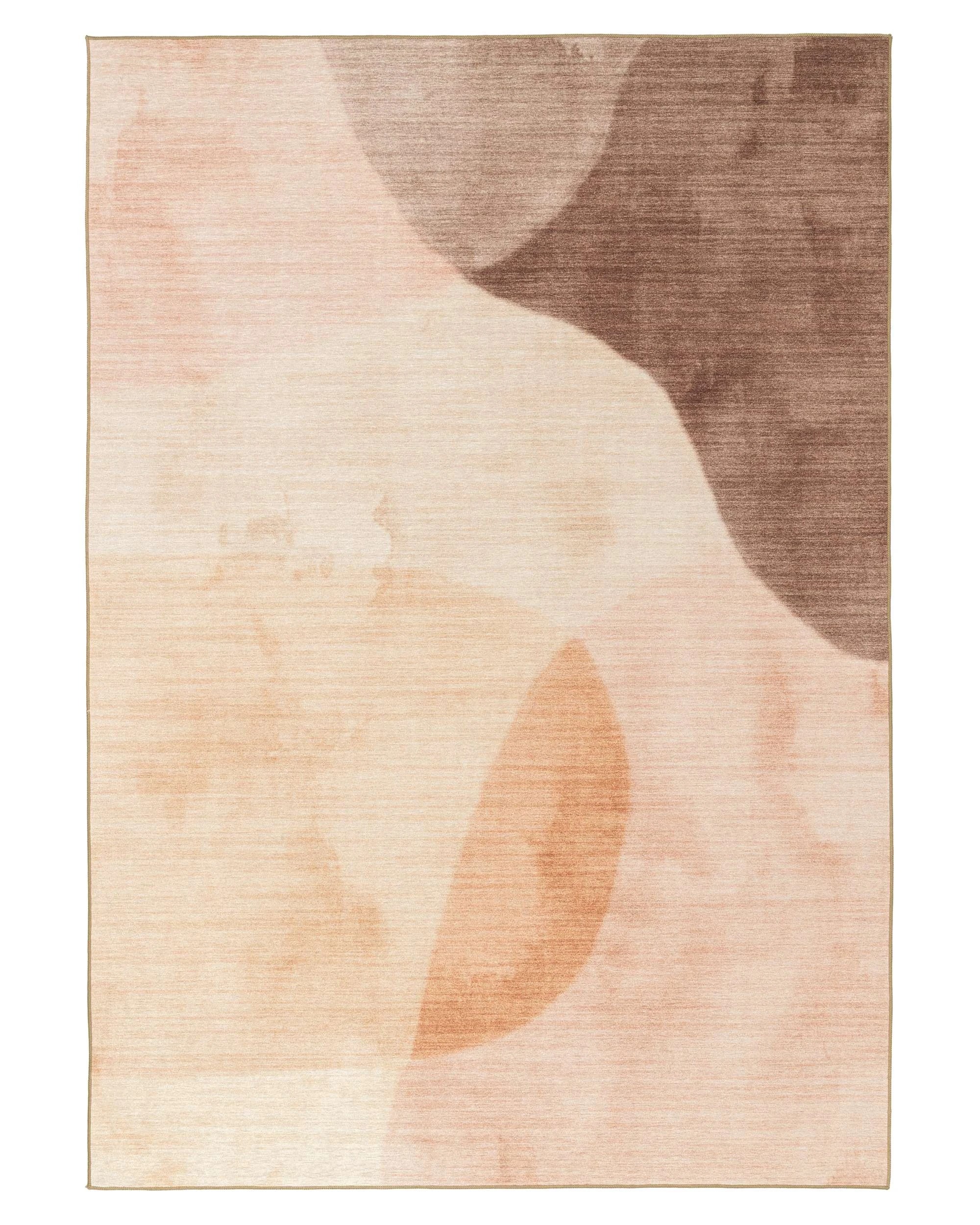 1 Loopsie Camas Blush Abstract Indoor Outdoor Washable Rug-230cm x 160cm - Pink, 1 of 7