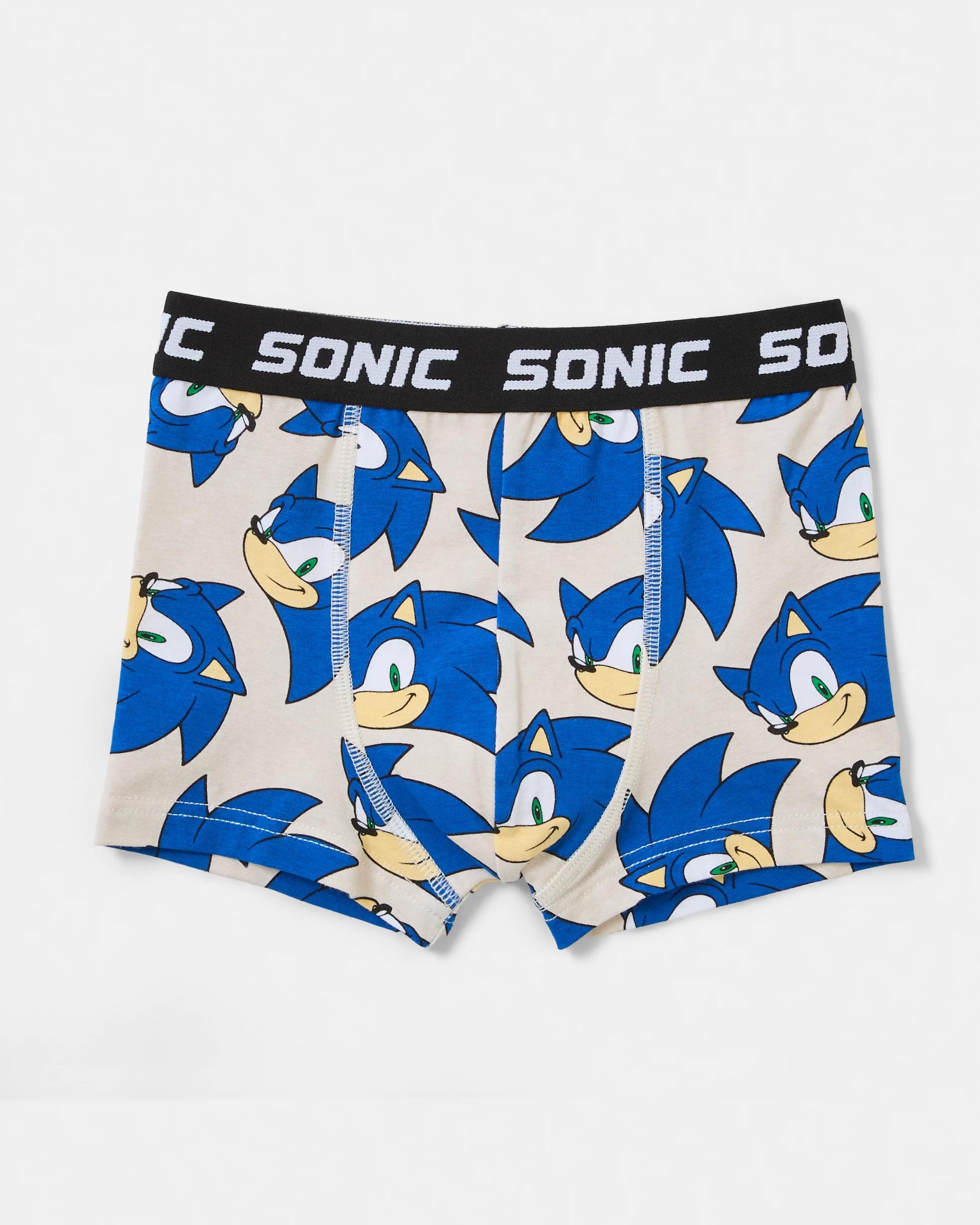 3 3 Pack Sonic The Hedgehog License Trunks Sonic, 3 of 6
