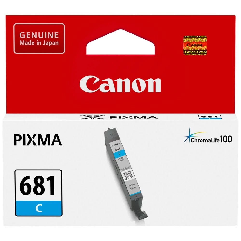 1 Canon CLI 681 Ink Cartridge Cyan, 1 of 4