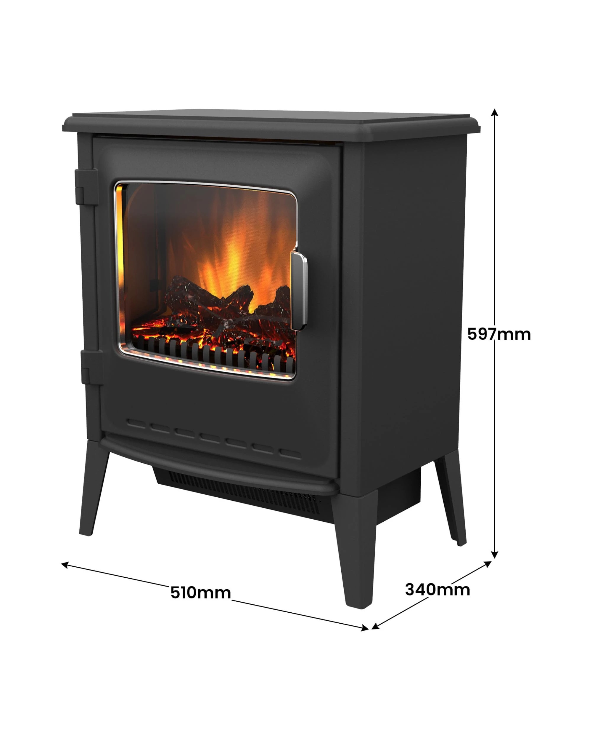 1 Dimplex Riley 2kW Electric Fire Heater, 1 of 5
