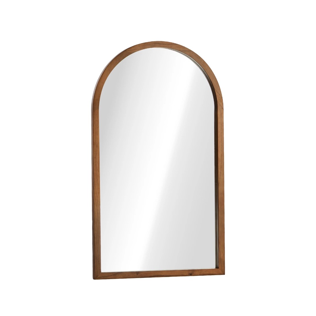 6 Oikiture Arched Wall Mirrors Vanity Home Decor Makeup Mirror 86x50cm - Brown, 6 of 9