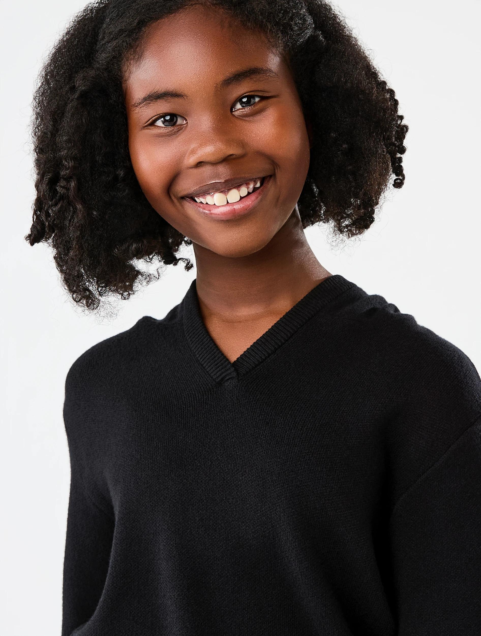 3 Bonded Knit Hoodie Black, 3 of 7